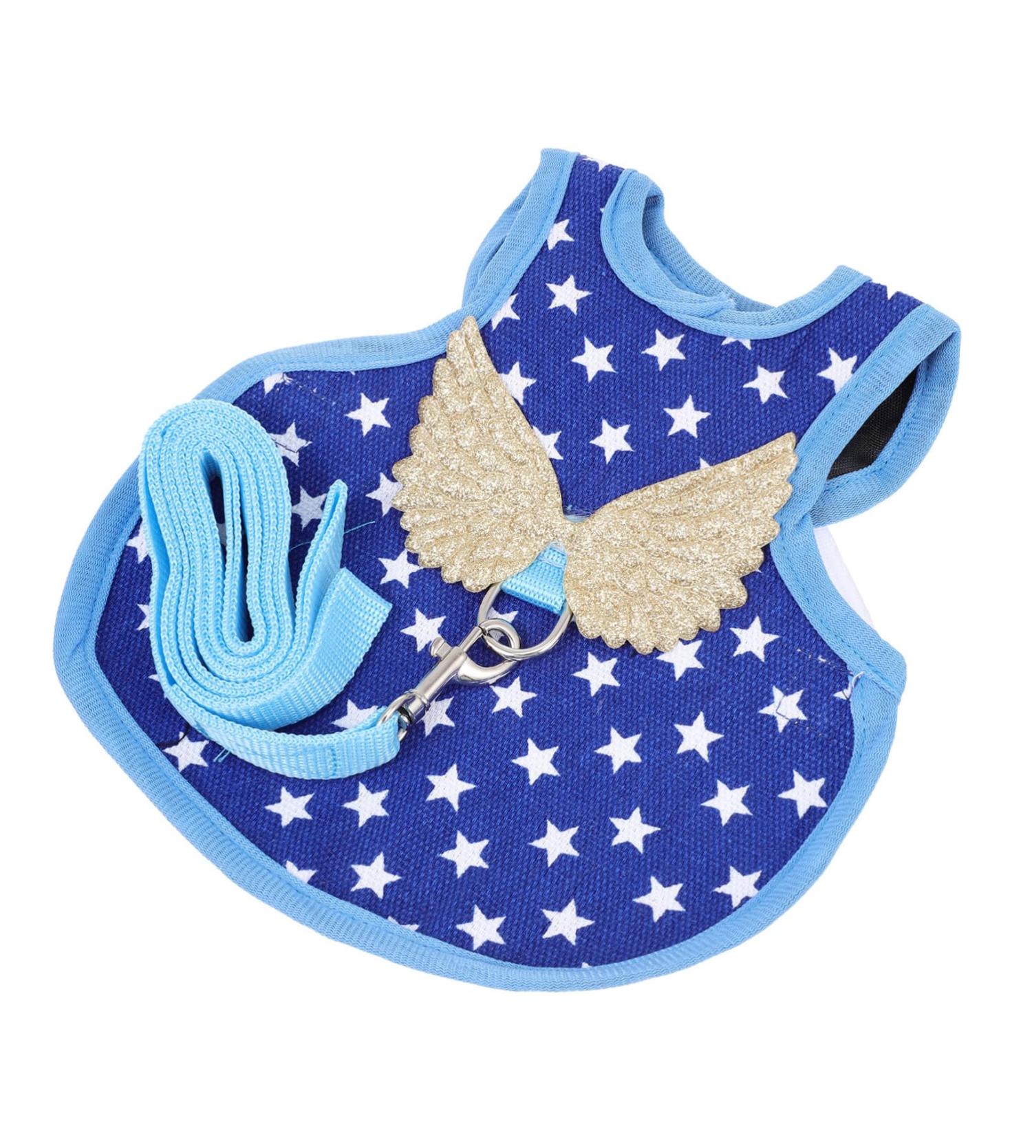 CORHAD Chicken and Duck Vest Hen Leash Chicken Lead and Harness Small Dog Harness Rooster Costume Pet Leash 17X15X0.5CM Blue - Buy Online on SooperMarket.com