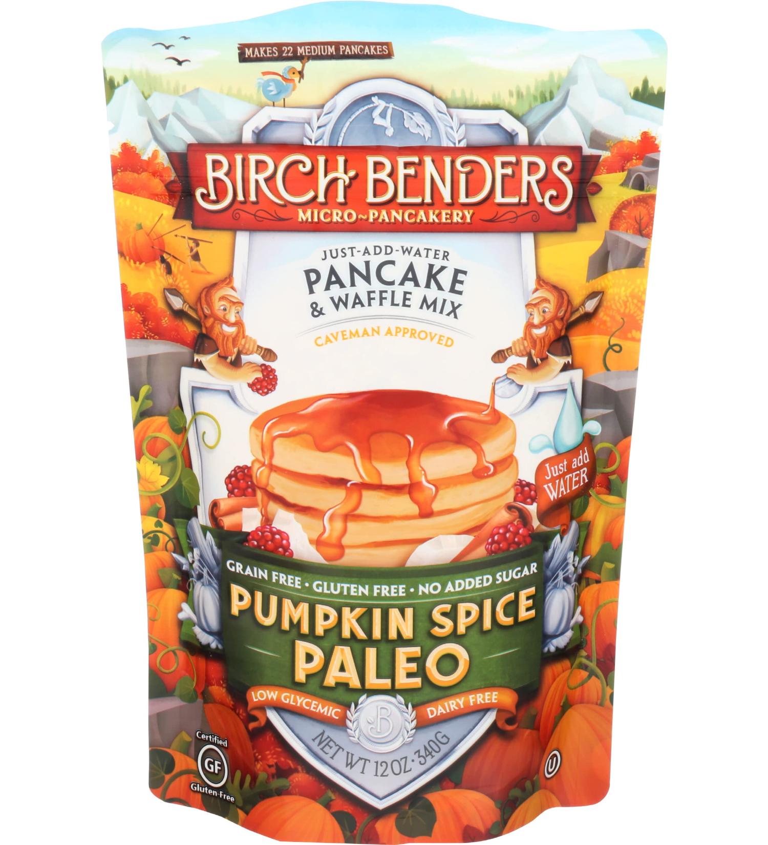Birch Benders Pumpkin Spice Pancake & Waffle Mix | 12 oz - Delicious & Easy Breakfast - Buy Online on SooperMarket.com