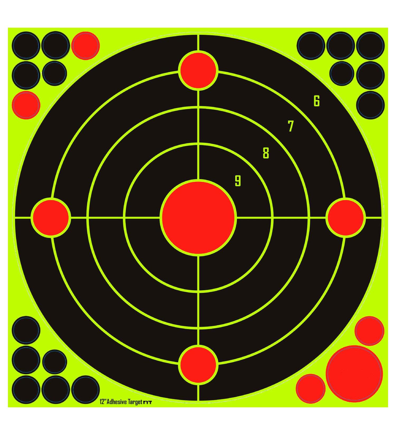Kefit 12x12 Self Adhesive Splatter Paper Targets for Shooting - 20 Pack - Ideal for BB Gun, Rifle, Airsoft, Pistol - Buy Online on SooperMarket.com