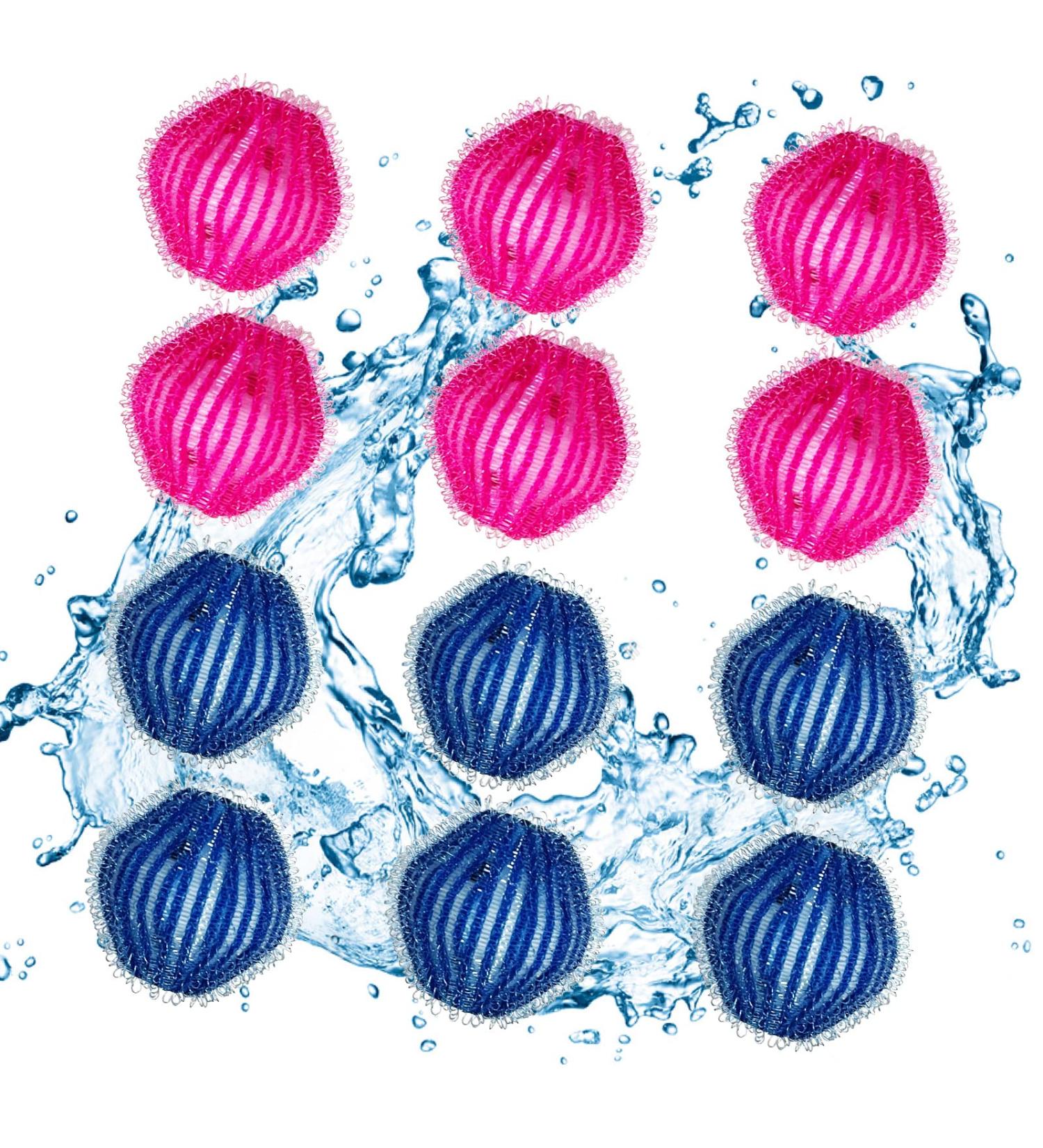 Pet Hair Remover for Laundry - 12 Reusable Washing Balls | Easily Remove Pet Hair from Clothes - Buy Online on SooperMarket.com