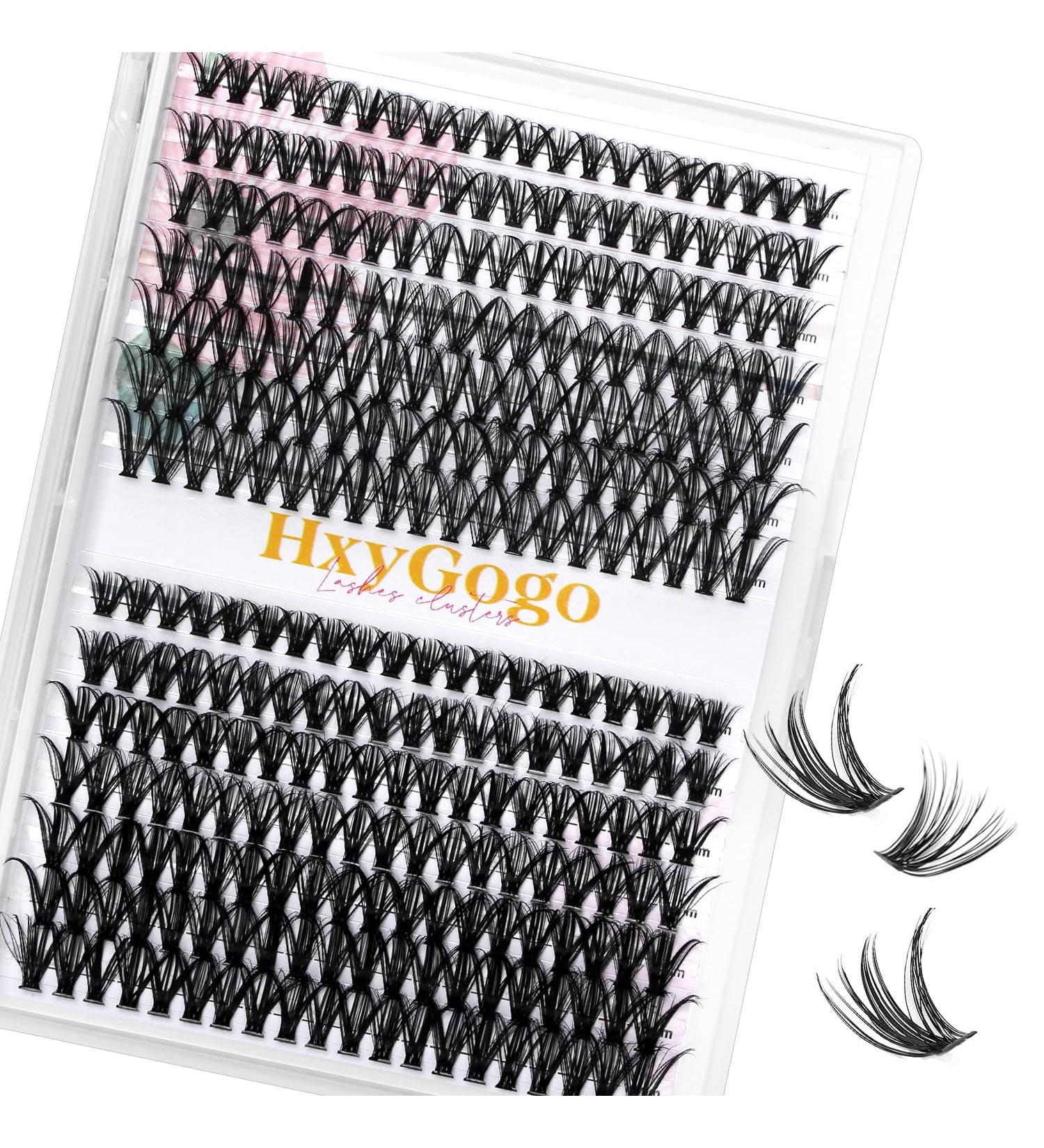 HxyGogo DIY Wispy Clusters Lash Extensions 280 pcs - Natural Look, Reusable Individuals - 30D-40D - Buy Online on SooperMarket.com
