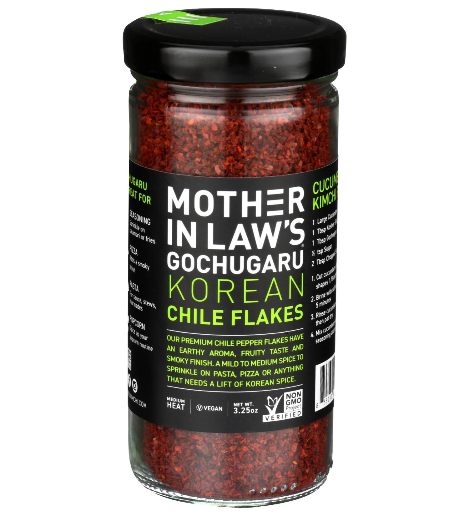 Authentic Mother-In-Law's Kimchi Chili Pepper Flakes | 3.25 oz - Bold Flavor for Spicy Dishes - Buy Online on SooperMarket.com