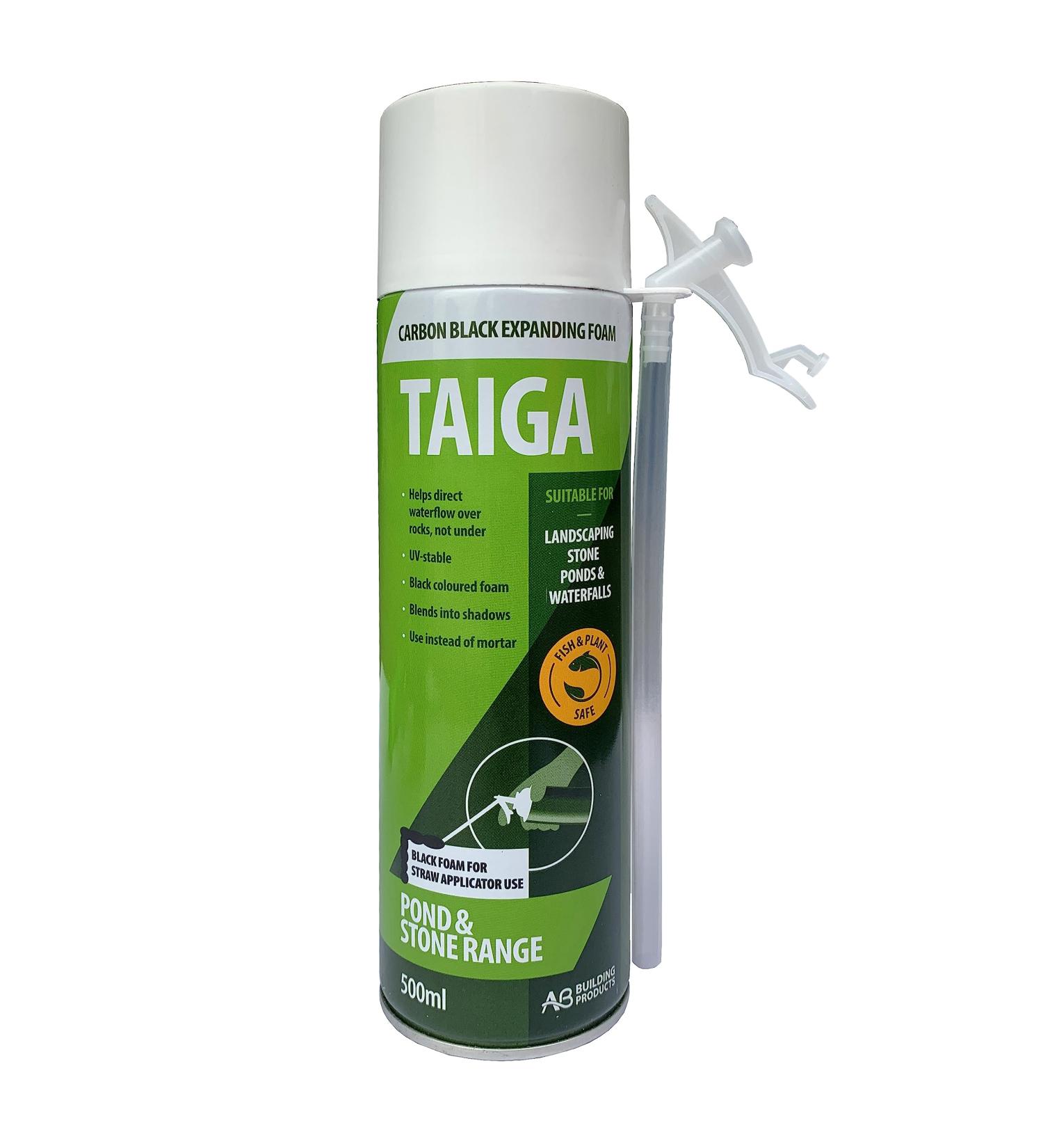 TAIGA Black PU Landscape Pond & Waterfall Foam 500ml - Hand Held - Buy Online on SooperMarket.com