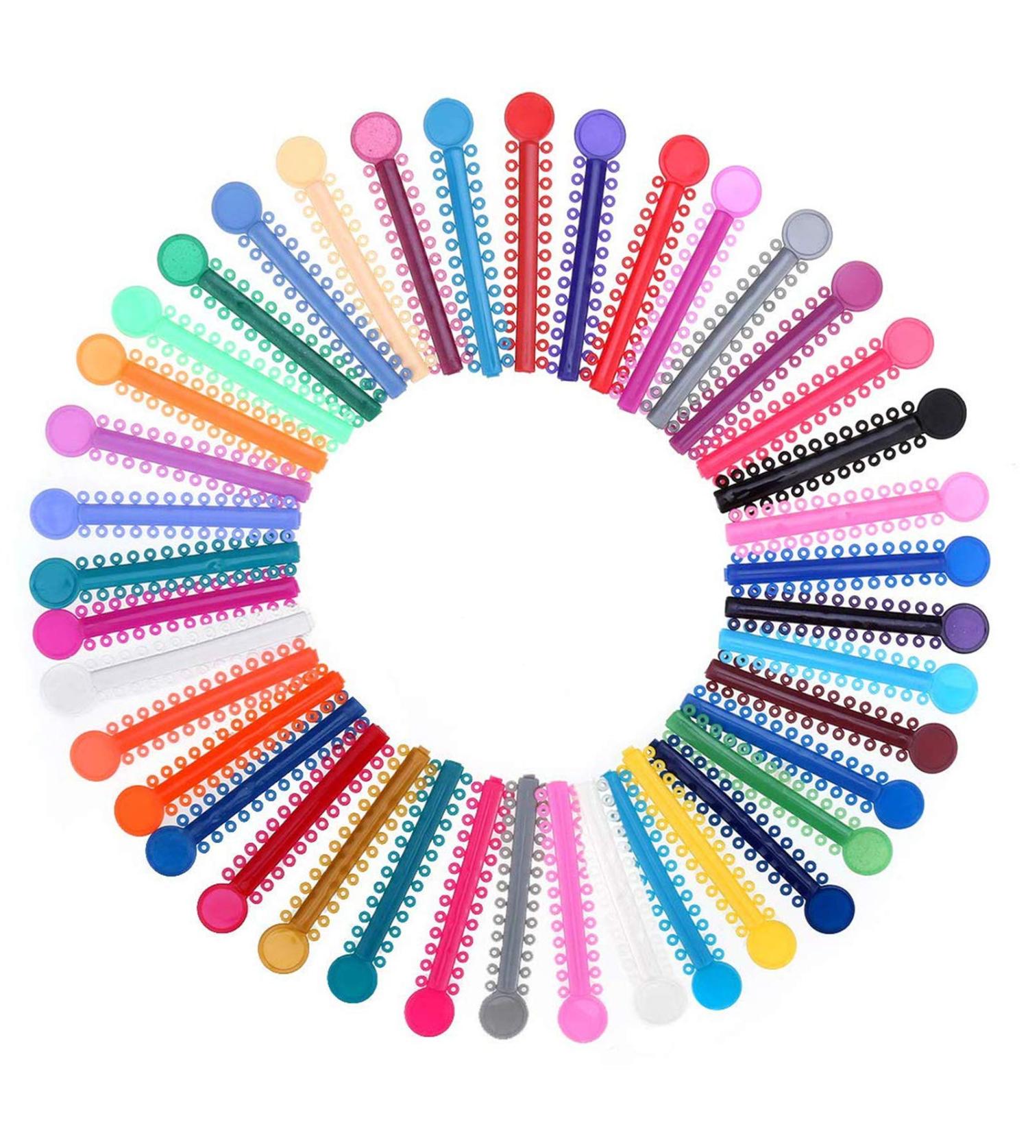 Orthodontic Ligature Rubber Bands - Multi-Color O-rings for Braces - Buy Online on SooperMarket.com