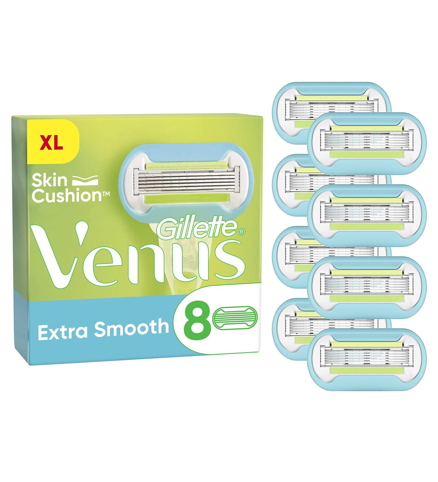 Buy Gillette Venus Extra Smooth Razor Blades - 8 Replacement Blades for Women's Razors | International Shipping Available - Buy Online on SooperMarket.com