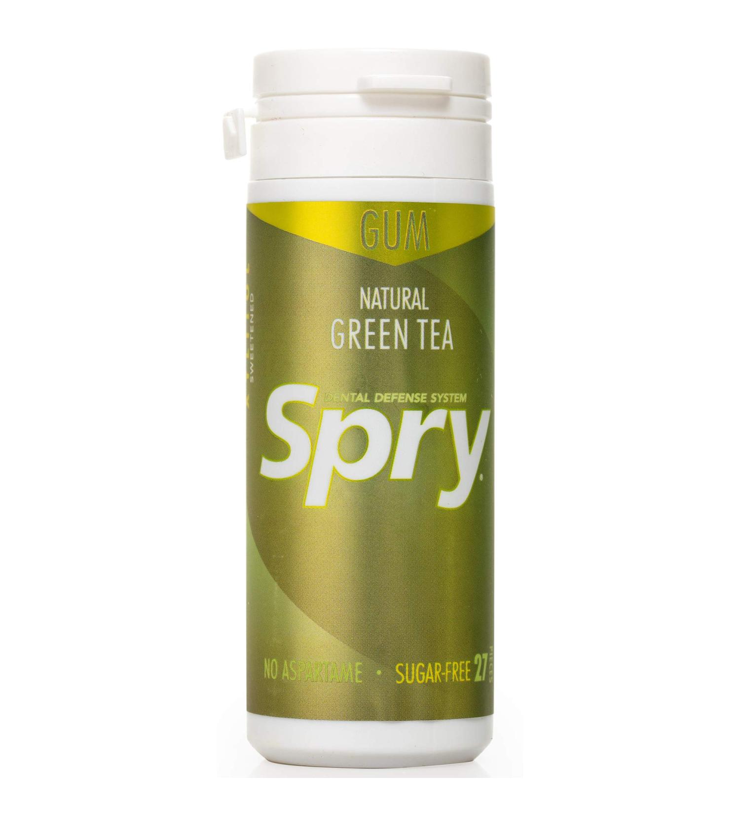 Xlear Spry Green Tea Sugar-Free Chewing Gum - 27 Pieces - Fresh Breath & Oral Health - Buy Online on SooperMarket.com