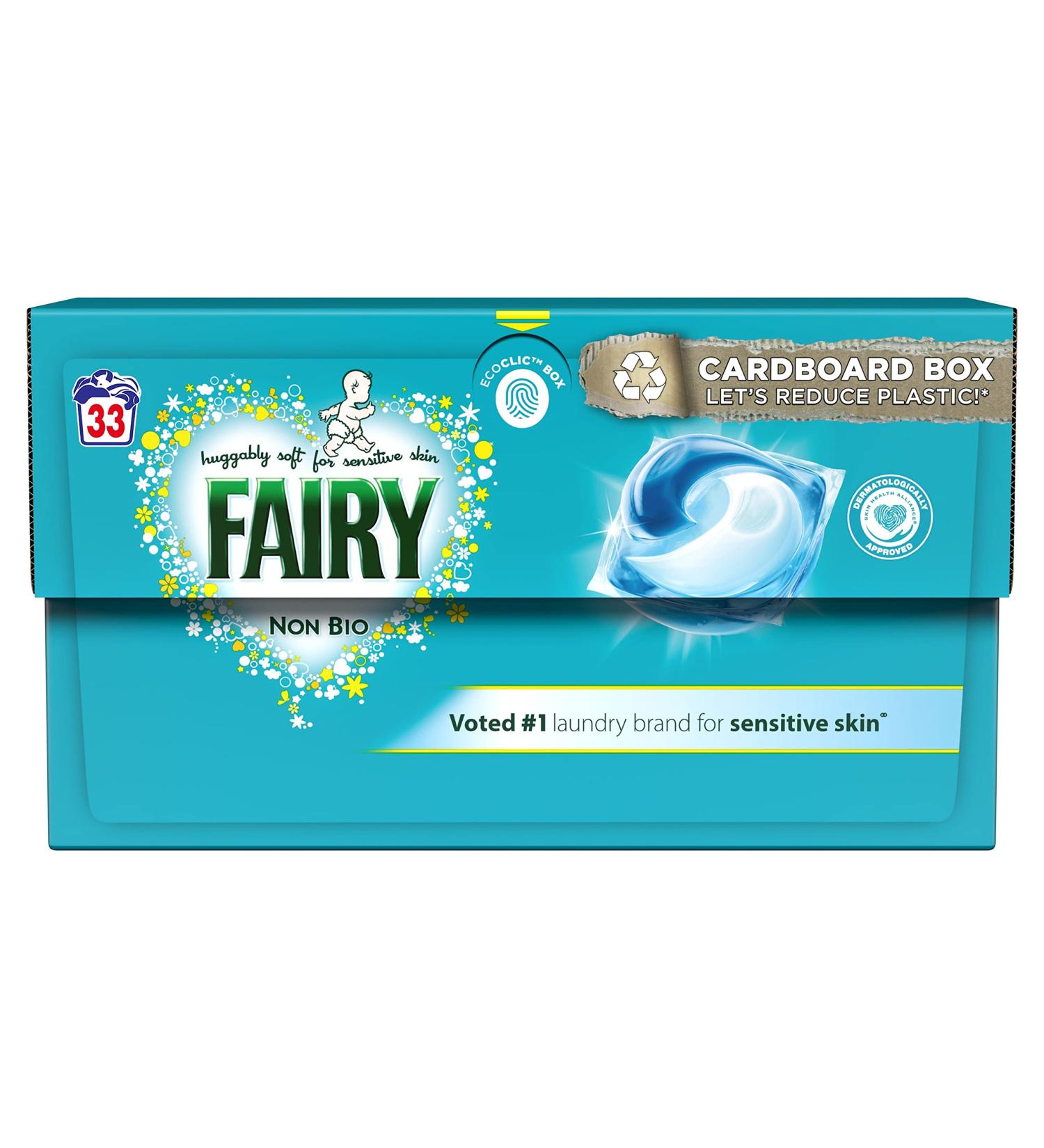 Fairy Non Bio Pods Sensitive Washing Liquid Laundry Detergent 33 Washes - Buy Online on SooperMarket.com