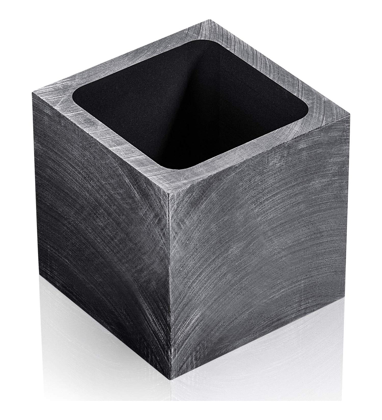 Graphite Ingot Mold for Gold, Silver, Copper Casting - 40x40x45mm, 1000g Gold/500g Silver - Buy Online on SooperMarket.com