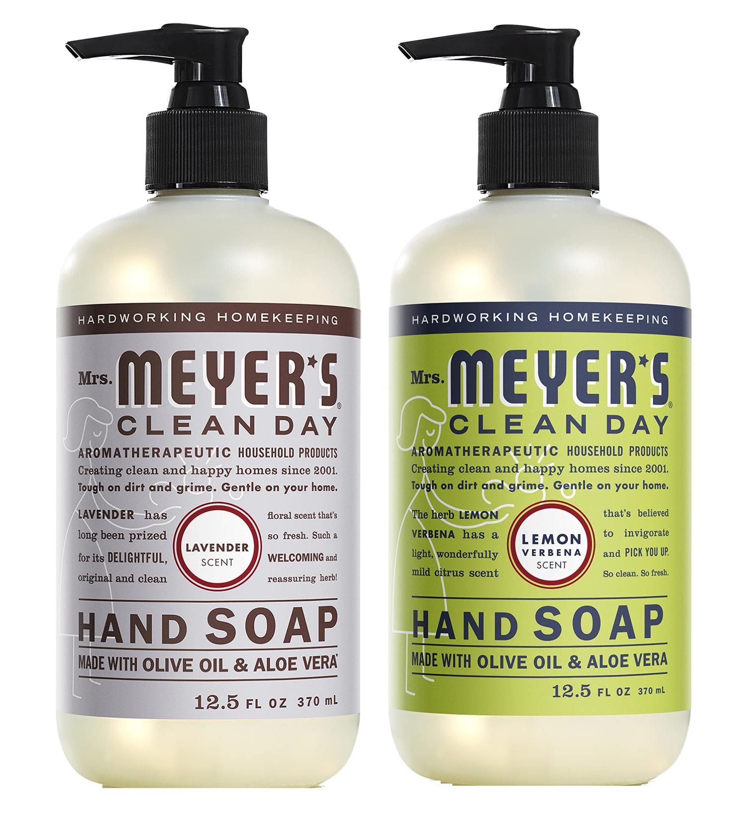 Mrs. Meyer's Clean Day Liquid Hand Soap Variety Pack - Lavender & Lemon Verbena Scents 12.5 fl oz (2 CT) - Buy Online on SooperMarket.com
