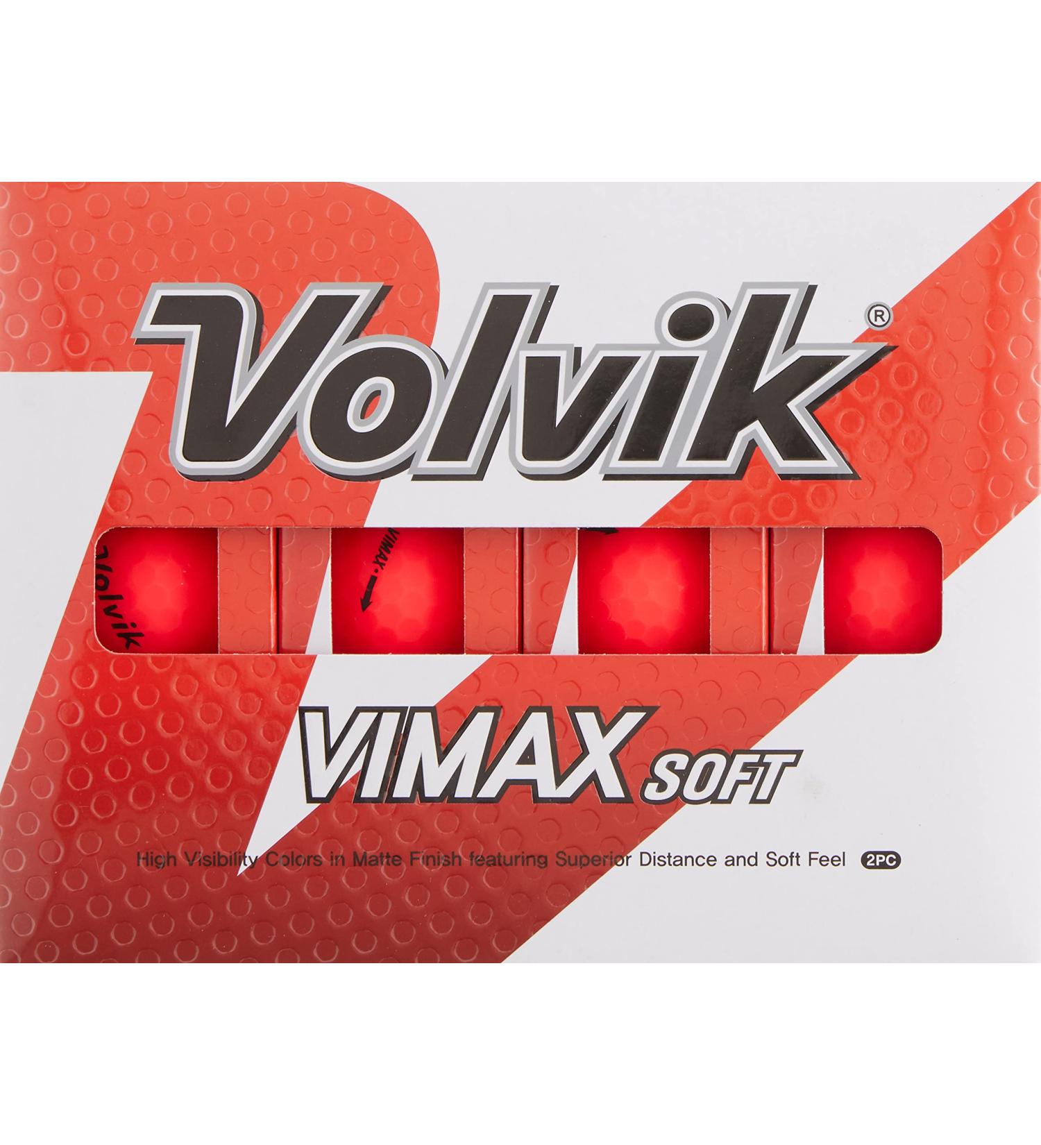 Volvik Vimax Soft Red Golf Balls - Pack of 12 - Buy Online on SooperMarket.com