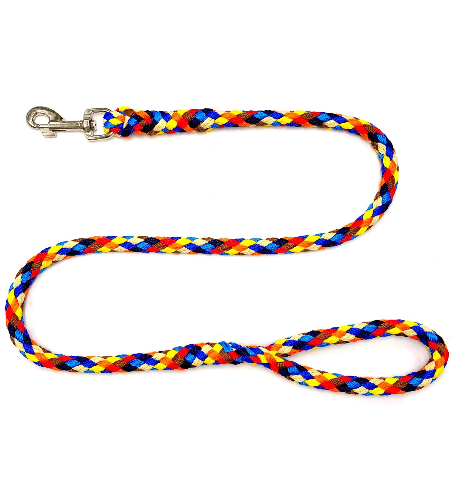 Dog leash large dogs jumbo with hand loop up to 80 kg / guide leash / practice line / training line very stable 17 colors (3m navajo (8 colors)) 3m navajo (8 colors)