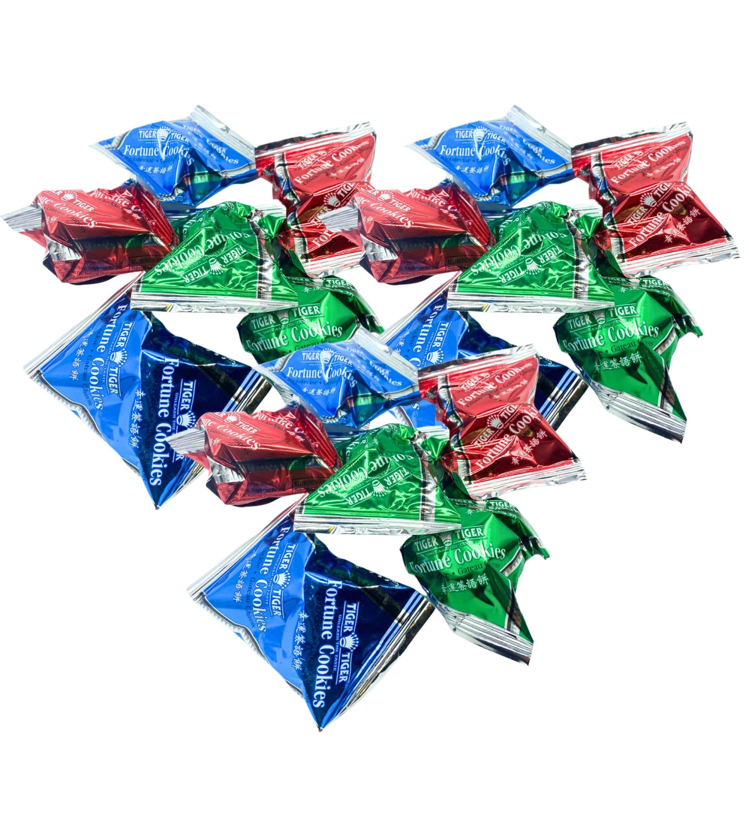 Tiger Tiger Fortune Cookies Citrus Flavour (20pcs) - Individually Foil Wrapped Biscuits Bulk Cookies Vmart  - Buy Online on SooperMarket.com