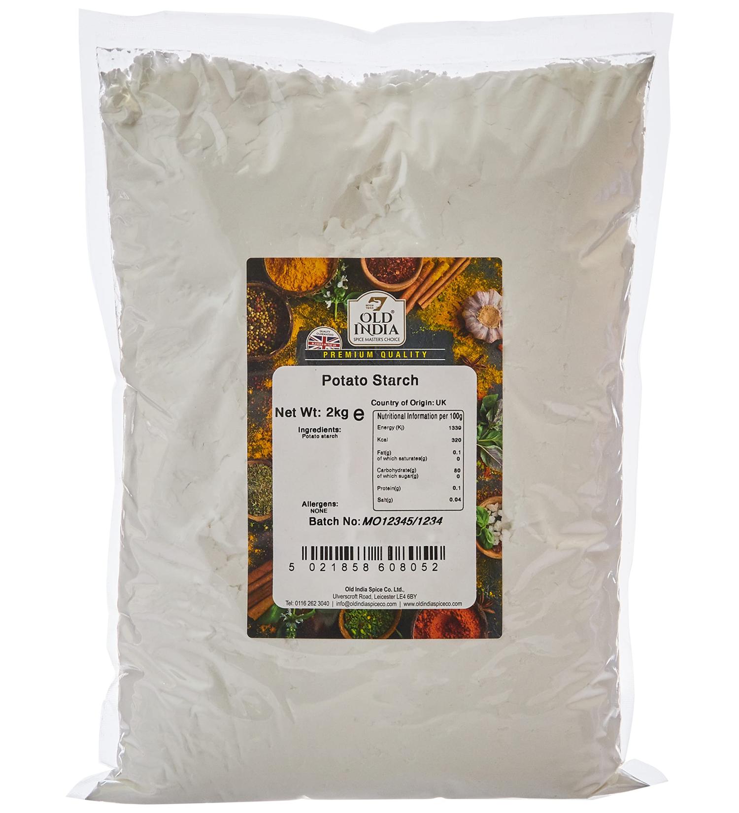 Old India Potato Starch 2kg - High-Quality Gluten-Free Starch (Pack of 1) - Buy Online on SooperMarket.com
