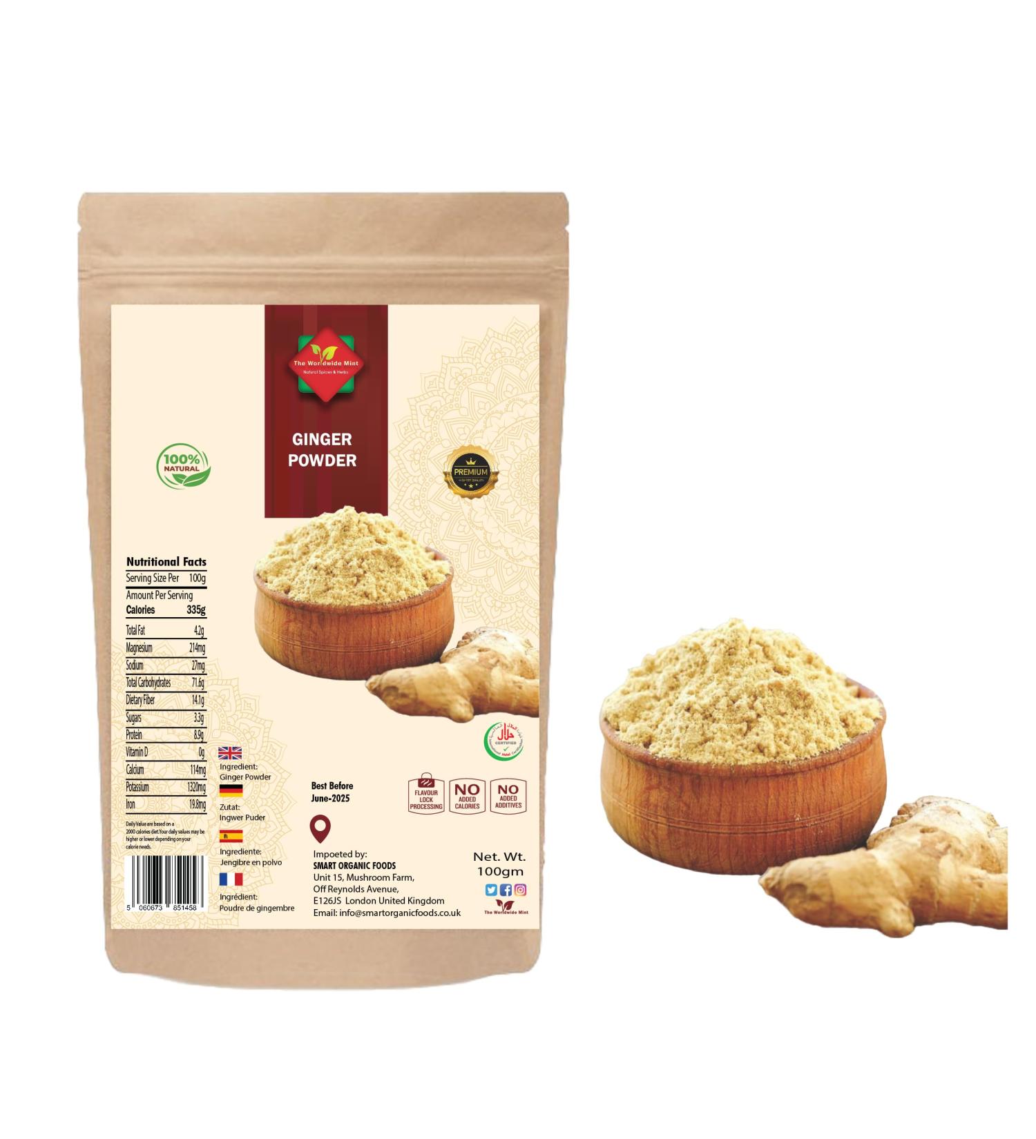 100 g | Ginger Powder Ground Ginger Spices Arabic Chinese Herbs Indian Cooking Curry Spice - Buy Online on SooperMarket.com