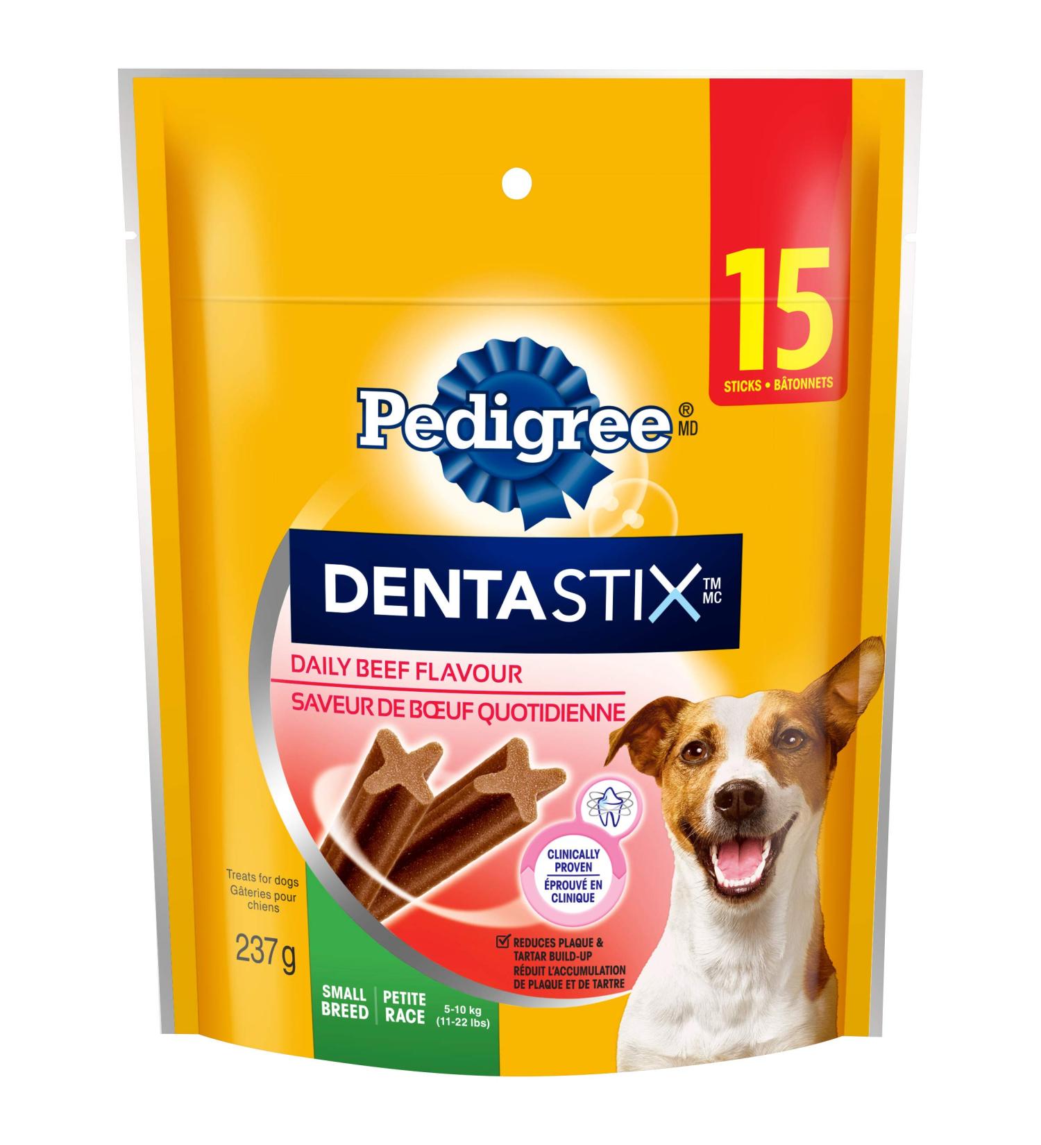 PEDIGREE DENTASTIX Oral Care Dog Treats for Small Dogs - Beef 15 Sticks Beef 15 Count (Pack of 1) Dog Treats - Buy Online on SooperMarket.com