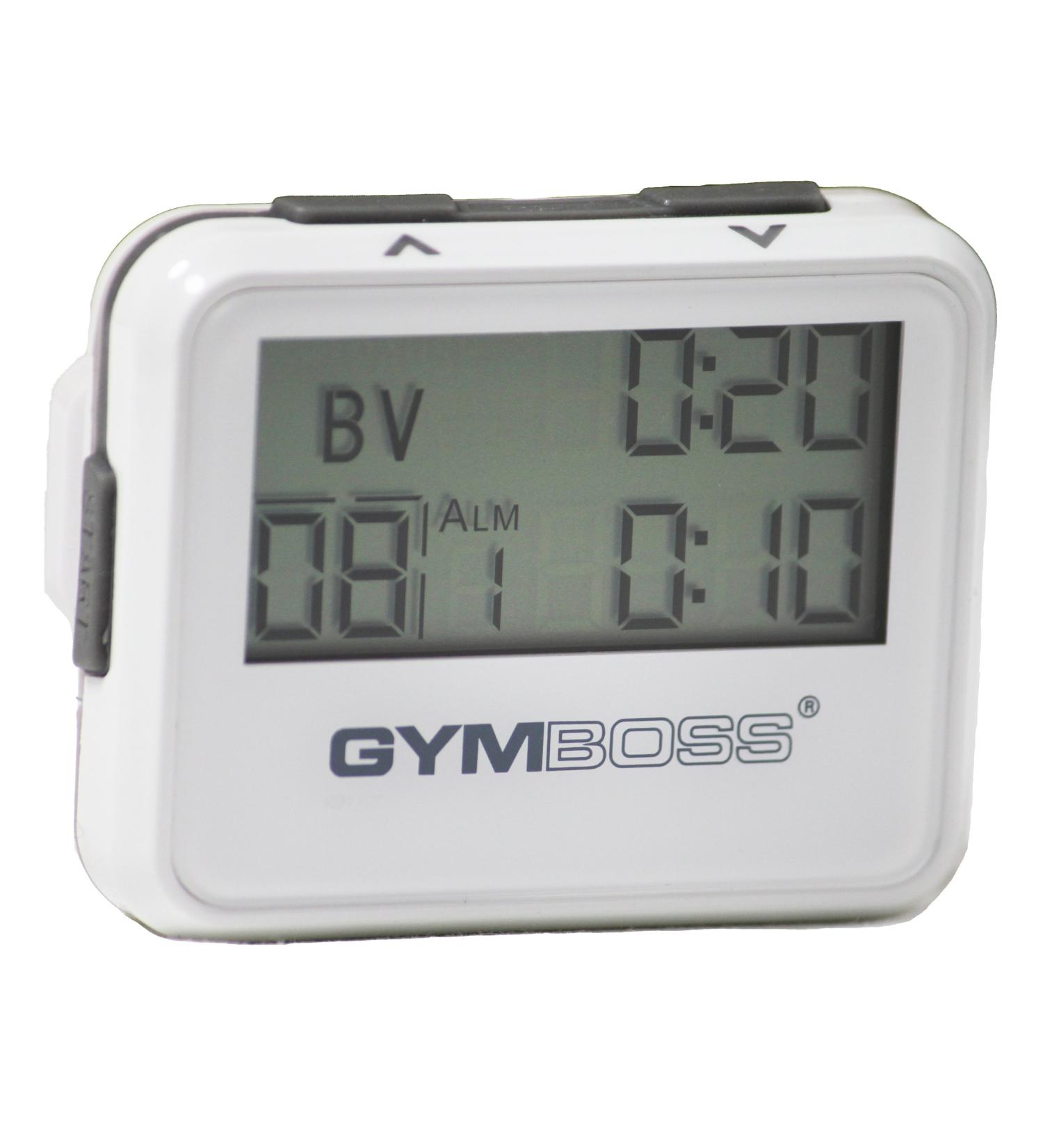 Gymboss Interval Timer & Stopwatch - White/Gray Gloss | Track Your Workouts Efficiently - Buy Online on SooperMarket.com