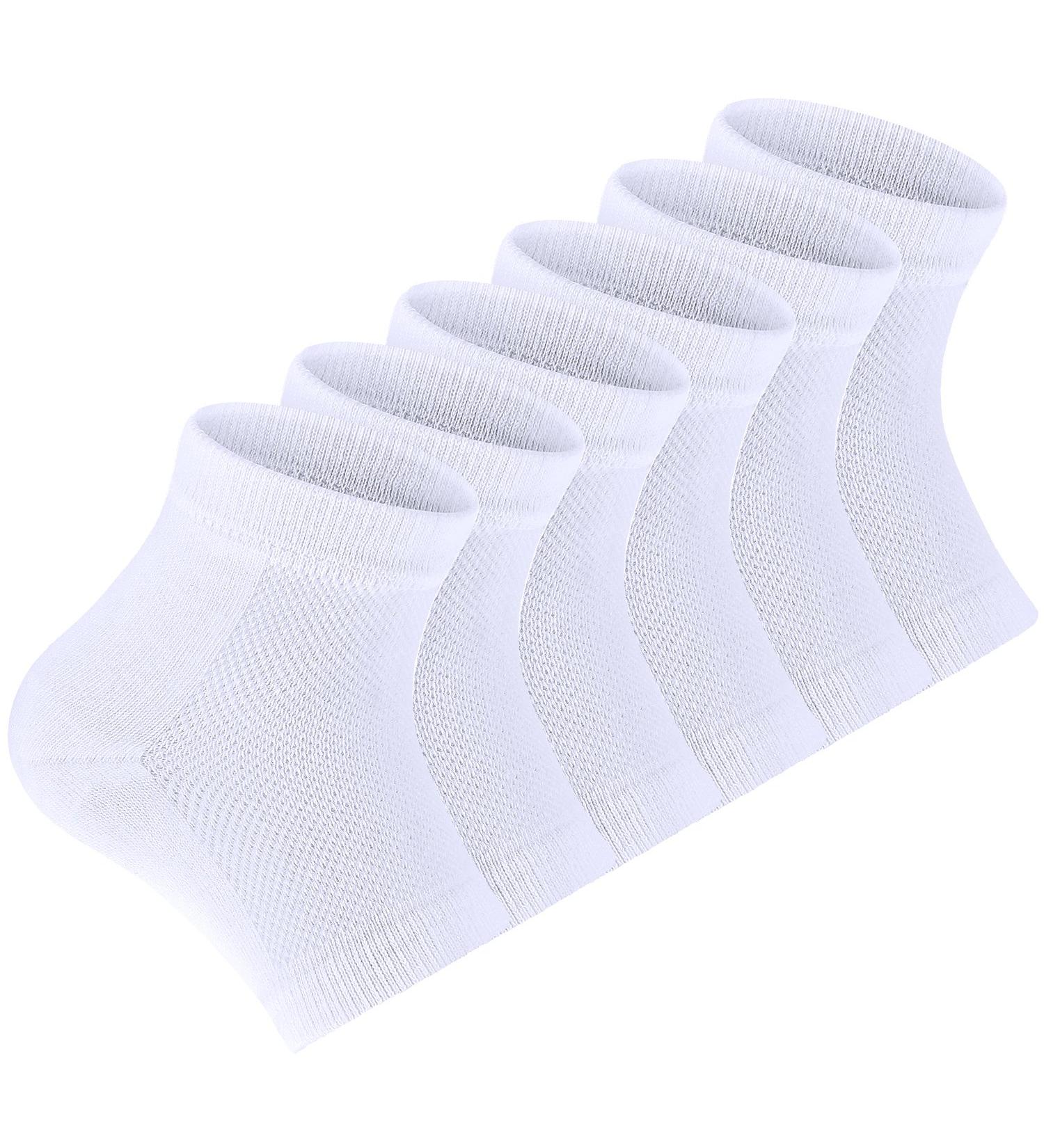 Heel Socks for Dry Cracked Skin - Soft Ventilated & Moisturizing - 3 Pairs for Ultimate Comfort - Buy Online on SooperMarket.com