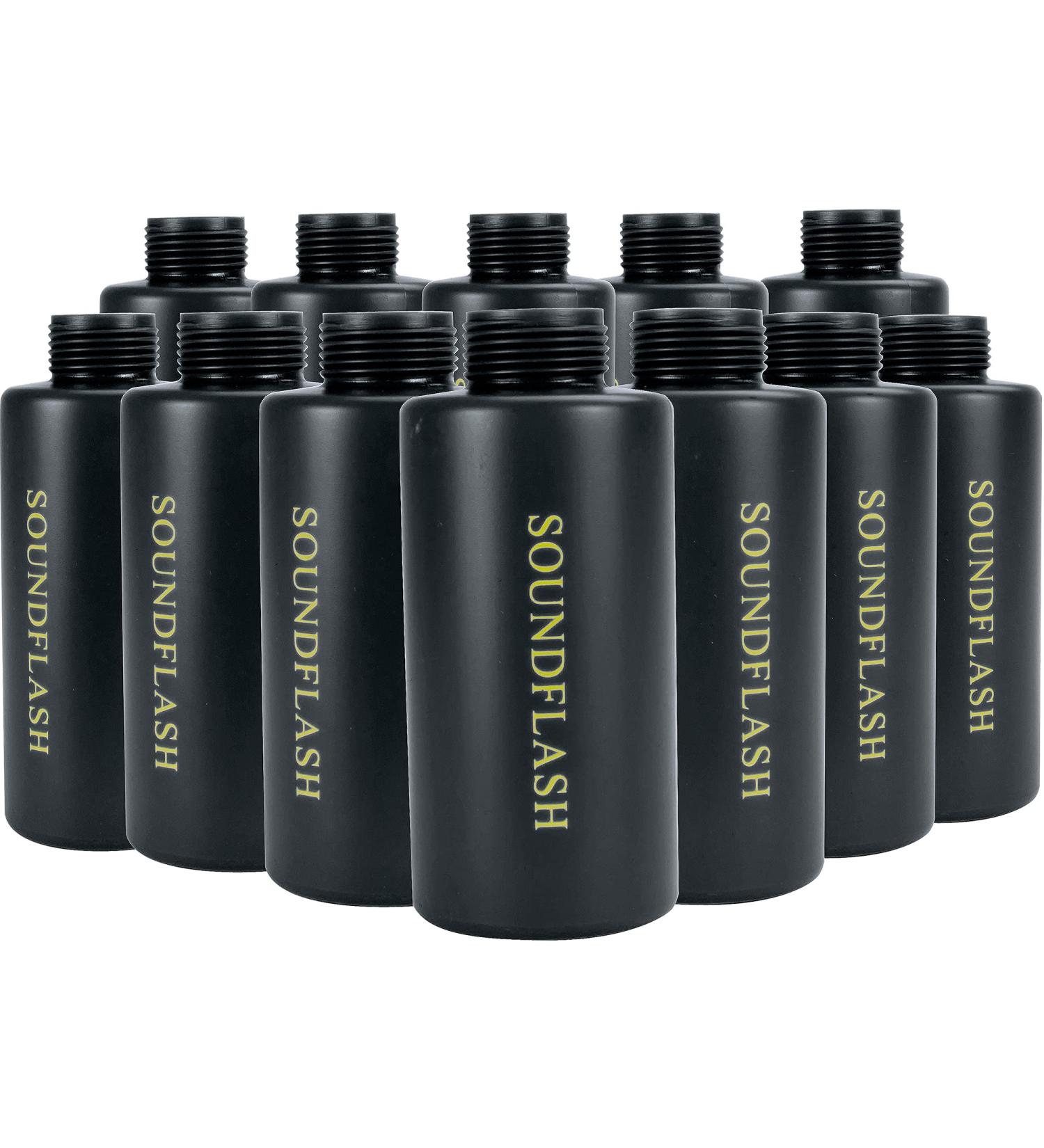 Evike Airsoft - APS Hakkotsu Spare Replacement Bottles for Thunder B Systems Bottle Style - Black (12 Pack)