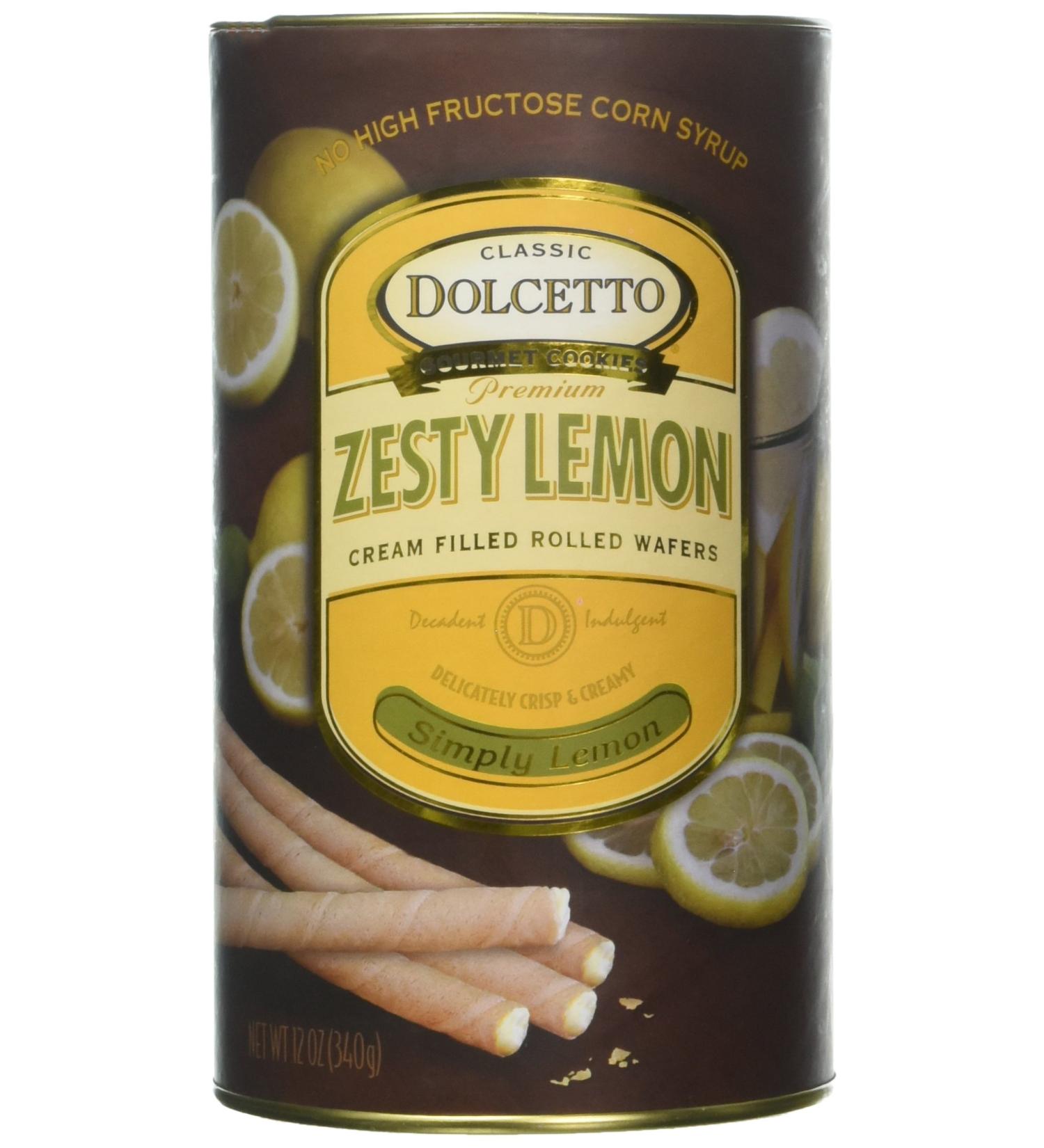 DOLCETTO Lemon Wafer Rolls - 12 OZ | Delicious Italian Treat - Buy Online on SooperMarket.com