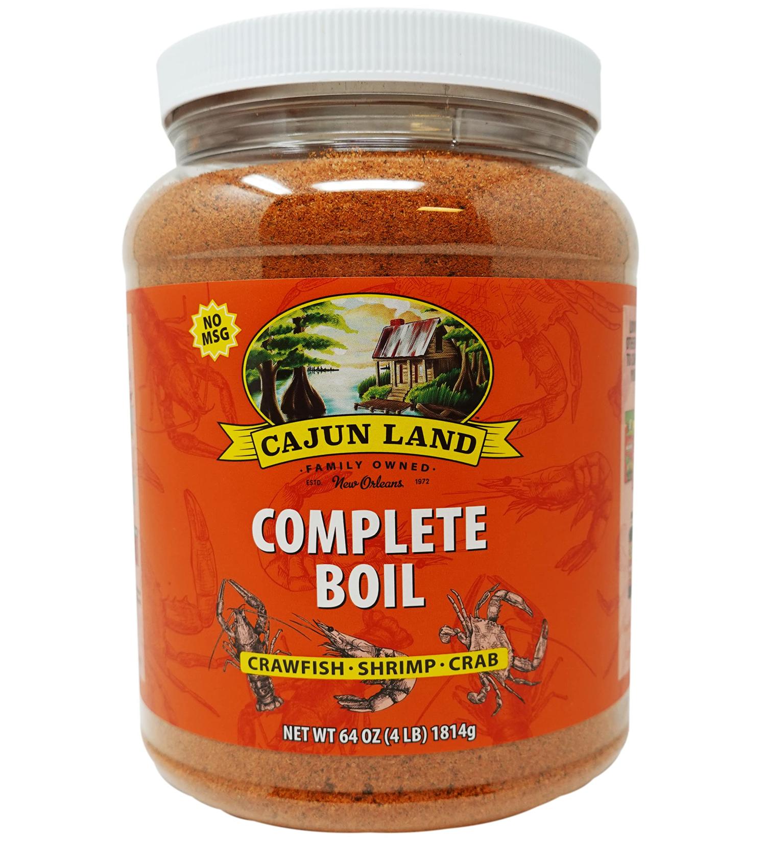 Cajun Land Crab Shrimp Crawfish Boil 4 lbs - Pack of 1 - Buy Online on SooperMarket.com