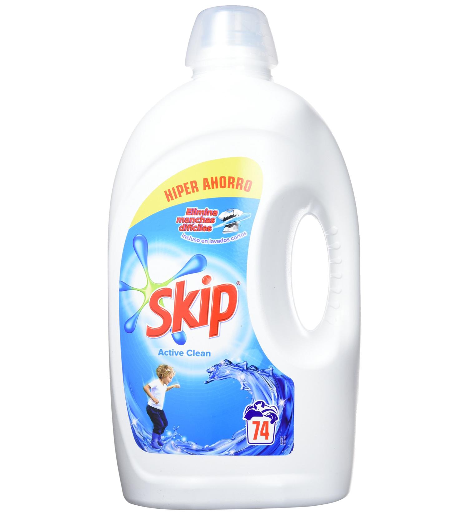 Skip Active Clean Detergent Liquid 74 lavados - Buy Online on SooperMarket.com
