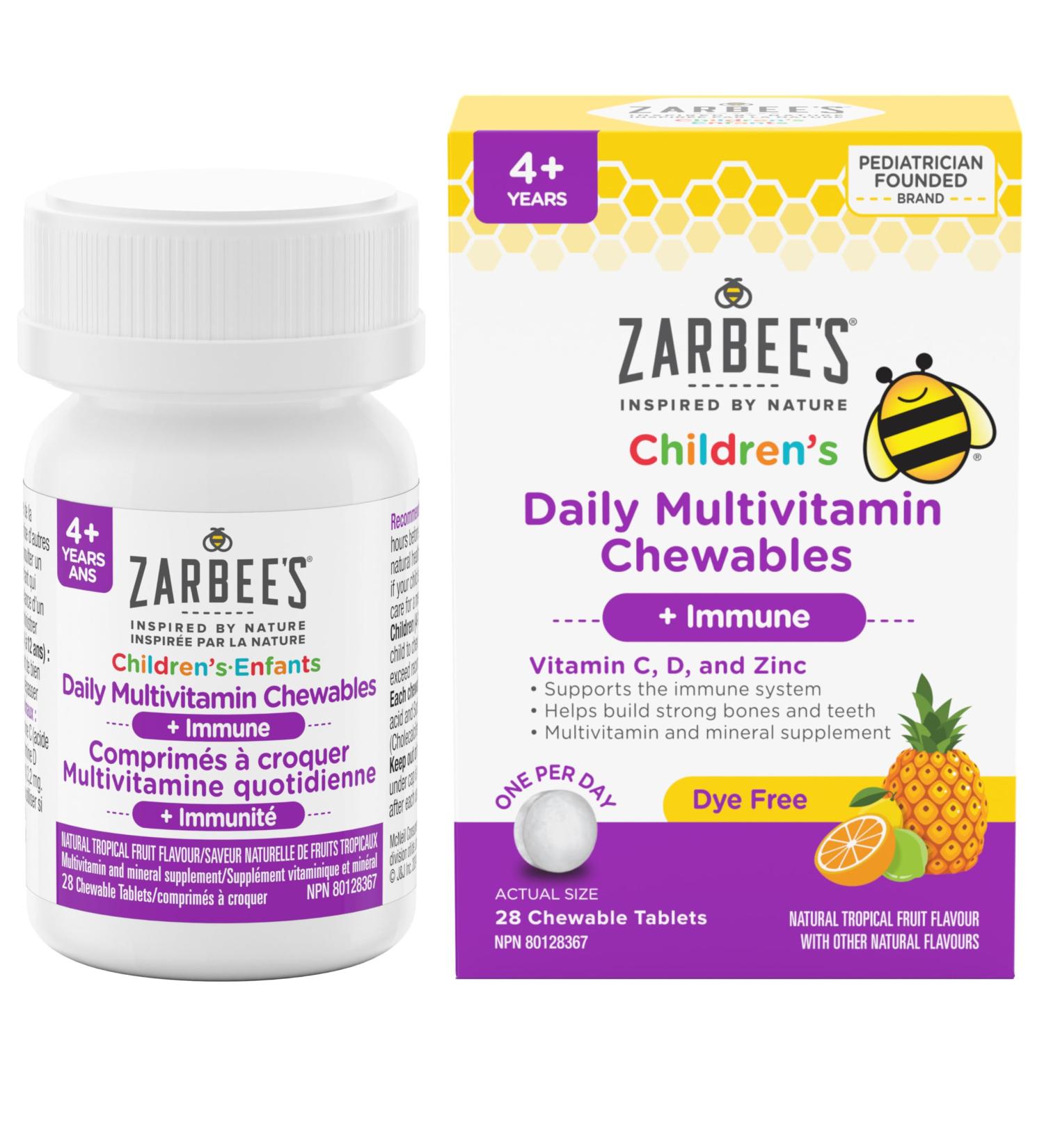 Zarbee's Daily Multivitamin Chewables + Immune 28 count - Buy Online on SooperMarket.com