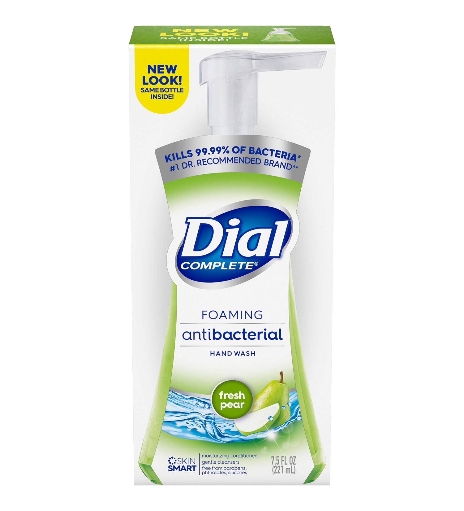 DIAL 7.5 oz Pear Foam Soap - Nourishing Hand Wash | Fast International Shipping - Buy Online on SooperMarket.com