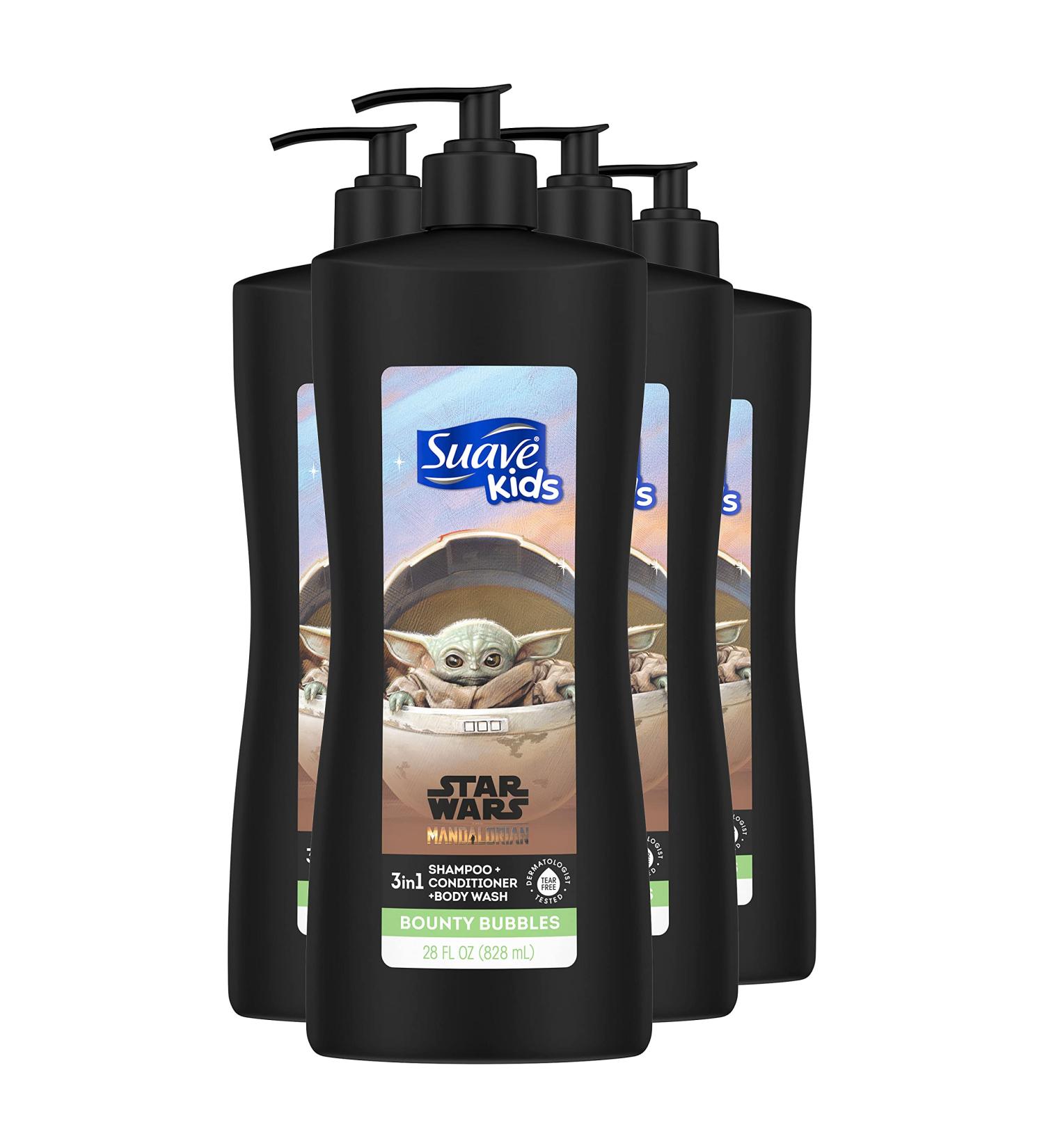 Suave Kids Mandalorian 3 in 1 Shampoo 28 oz (Pack of 4) - Tear-Free & Dermatologist Tested - Buy Online on SooperMarket.com