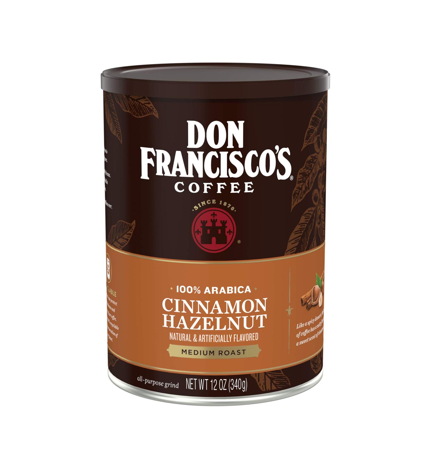 Don Francisco Cinnamon Hazelnut Coffee 12 Ounce by Don Francisco - Buy Online on SooperMarket.com