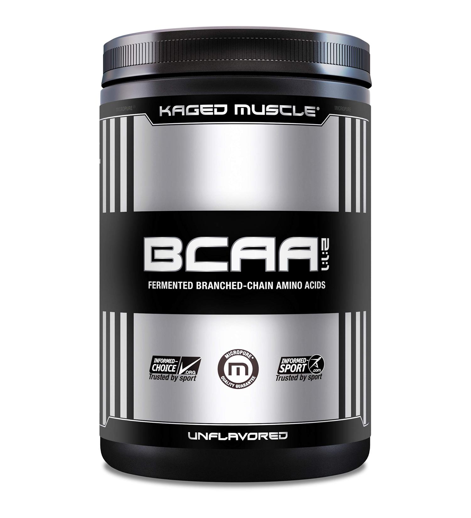 KAGED MUSCLE Fermented BCAA Powder | Vegan, Non-GMO, 72 Servings | Plant-Based Amino Acids for Protein Synthesis - Buy Online on SooperMarket.com