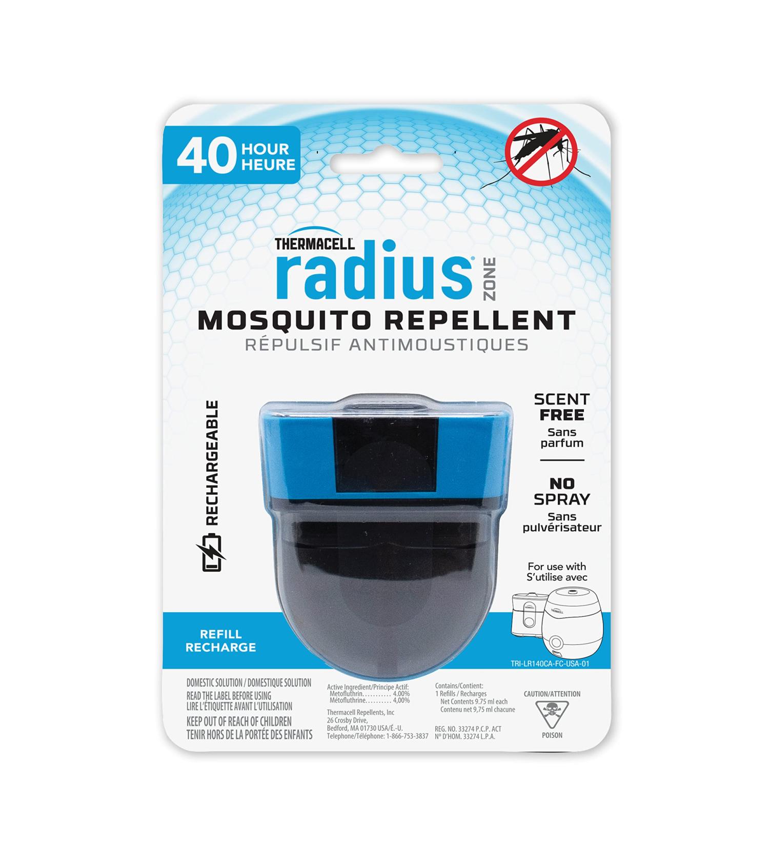 Thermacell Rechargeable Mosquito Repeller Refills 40 Hours Compatible with Thermacell E-Series & Radius Only Powerful Mosquito Protection Zone Deet Free Bug Spray Alternative Scent Free - Buy Online on SooperMarket.com
