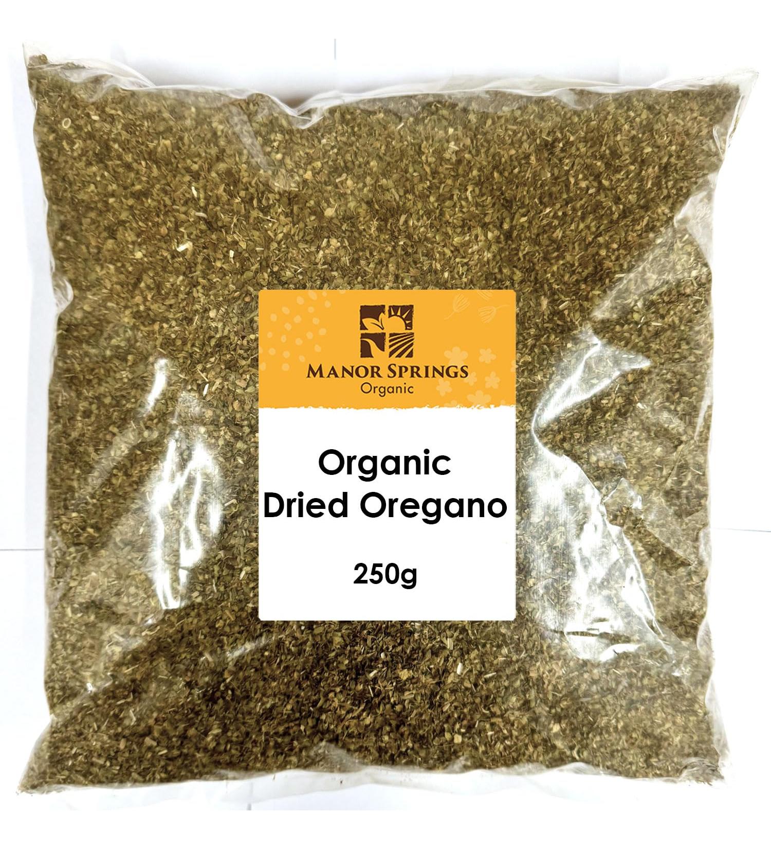 250g Organic Dried Oregano from Manor Springs - Premium Quality - Buy Online on SooperMarket.com