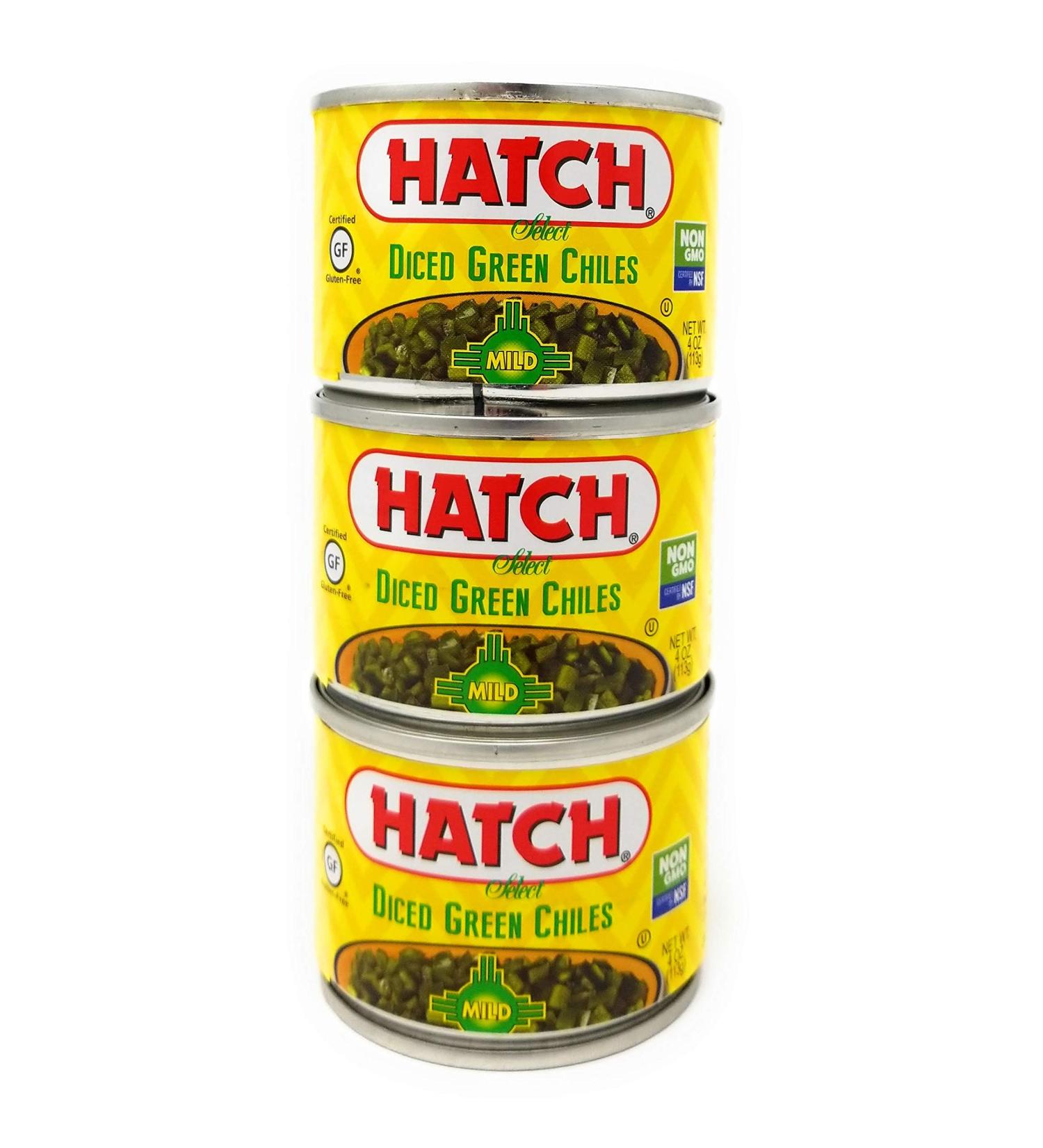 Hatch Farms Fire-roasted Diced Green Chiles Mild - Pack of 3