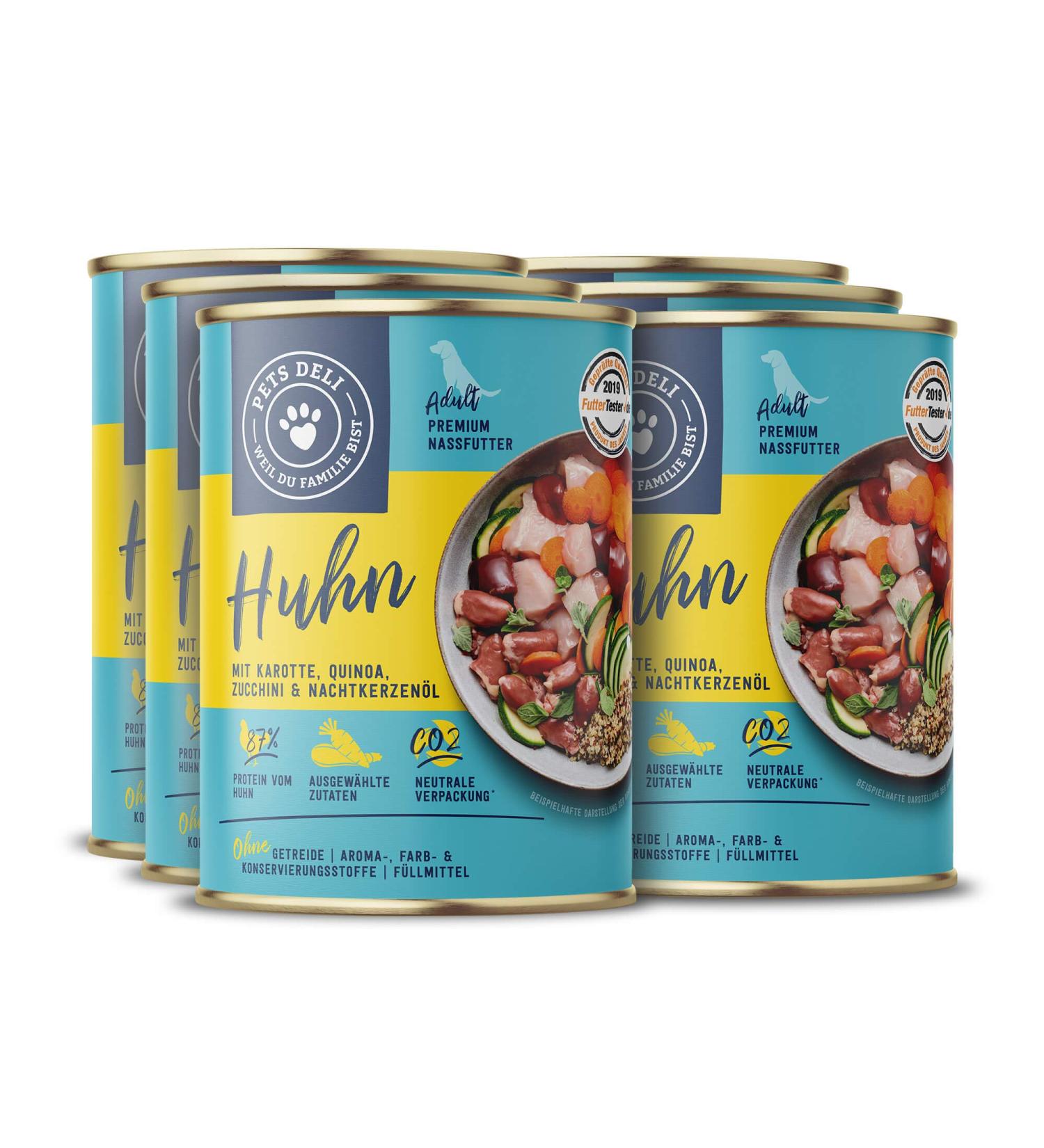 Pets Deli Wet Dog Food - Chicken Carrot Quinoa & Zucchini - Gluten & Sugar-Free (6 x 400g Pack) - Buy Online on SooperMarket.com
