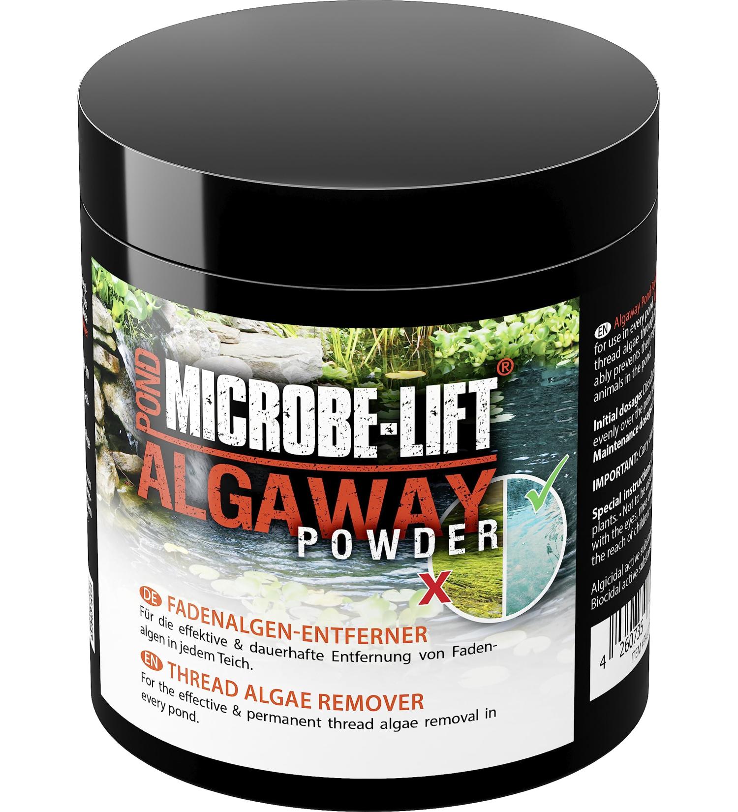 Microbe-Lift Pond Algaway Powder 250g - Effective Thread Algae Remover | Environmentally Friendly Algae Control for Ponds - Buy Online on SooperMarket.com