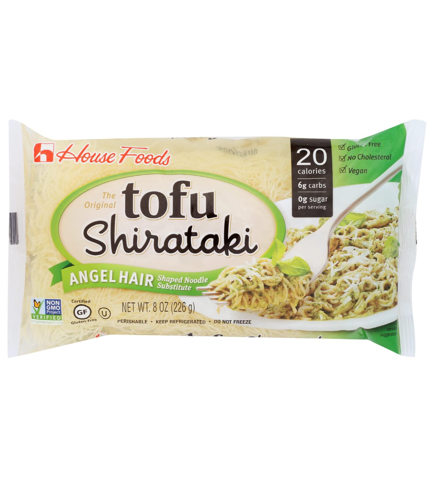 HOUSE FOODS Angel Hair Shirataki Tofu Noodles 8 oz - Low Carb, Gluten Free - Buy Online on SooperMarket.com