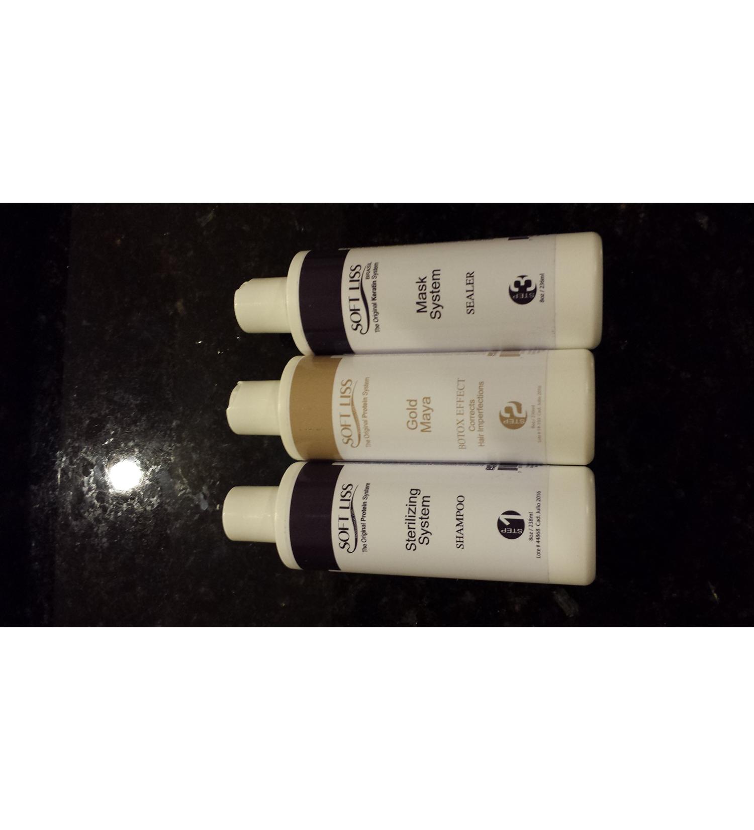 Brazilian Keratin Soft Liss Gold Maya 8oz.