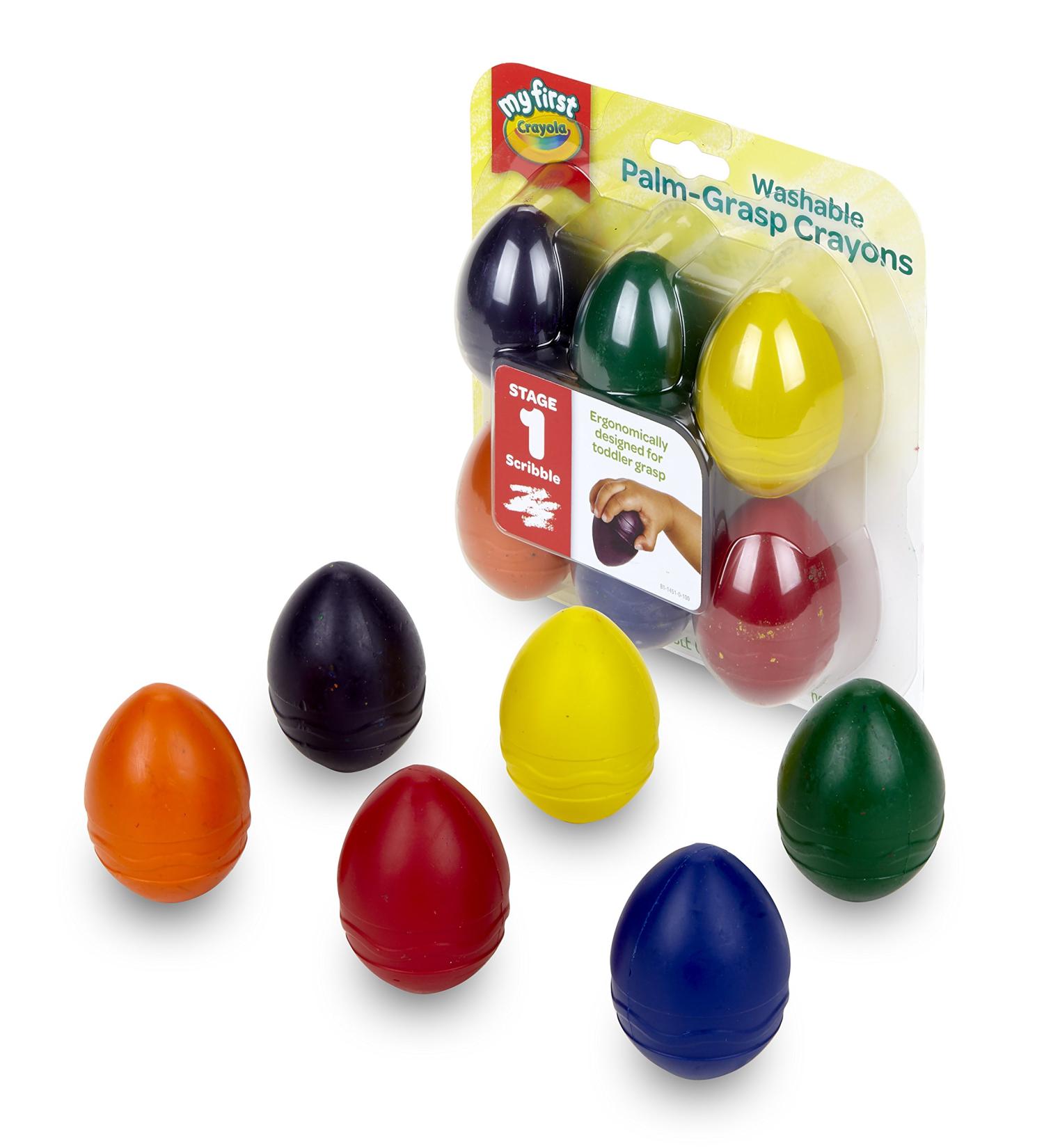 My First Crayola Palm-Grip Crayons - 6 Count Toddler-Friendly Art Tools - Buy Online on SooperMarket.com