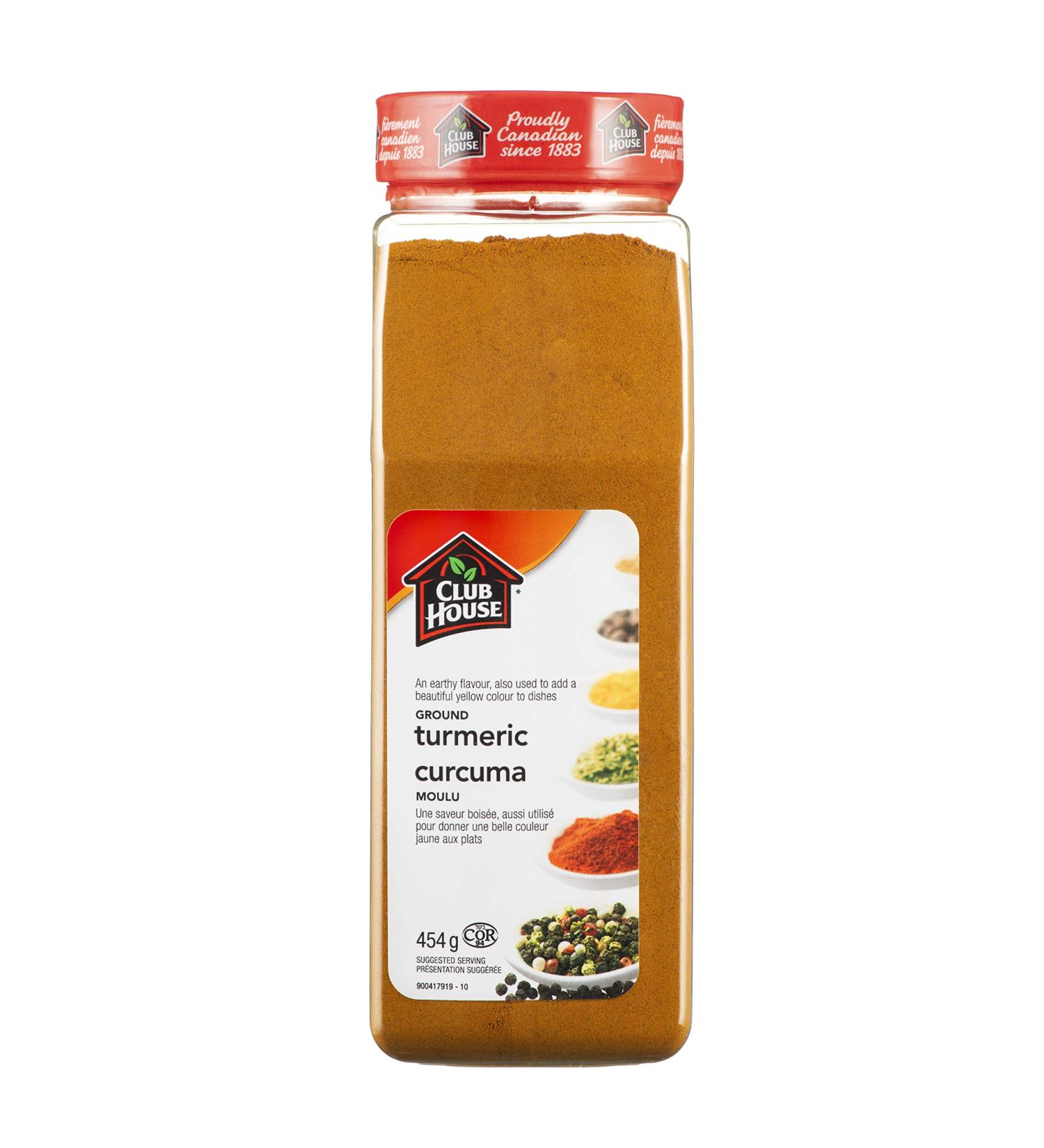 Club House Quality Natural Herbs and Spices Ground Turmeric 454g 454 g (Pack of 1) - Buy Online on SooperMarket.com