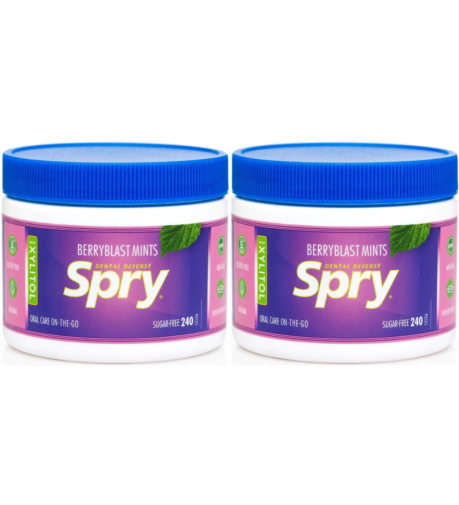 Xlear Spry Berryblast Sugar-Free Mints 240 Count - Fresh Breath & Oral Care - Buy Online on SooperMarket.com
