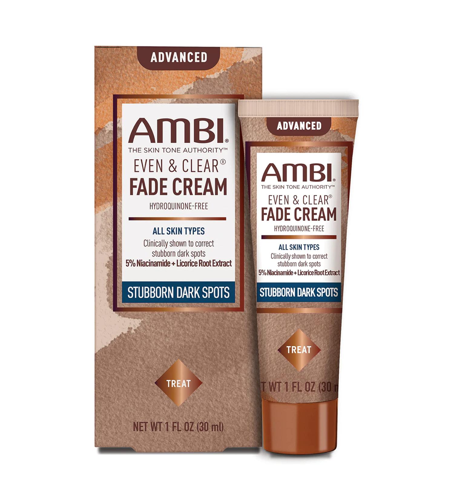Ambi Even & Clear Fade Cream - Hyperpigmentation Treatment, Dark Spot Corrector with Niacinamide & Licorice Root Extract - 1 Fl Oz - Buy Online on SooperMarket.com