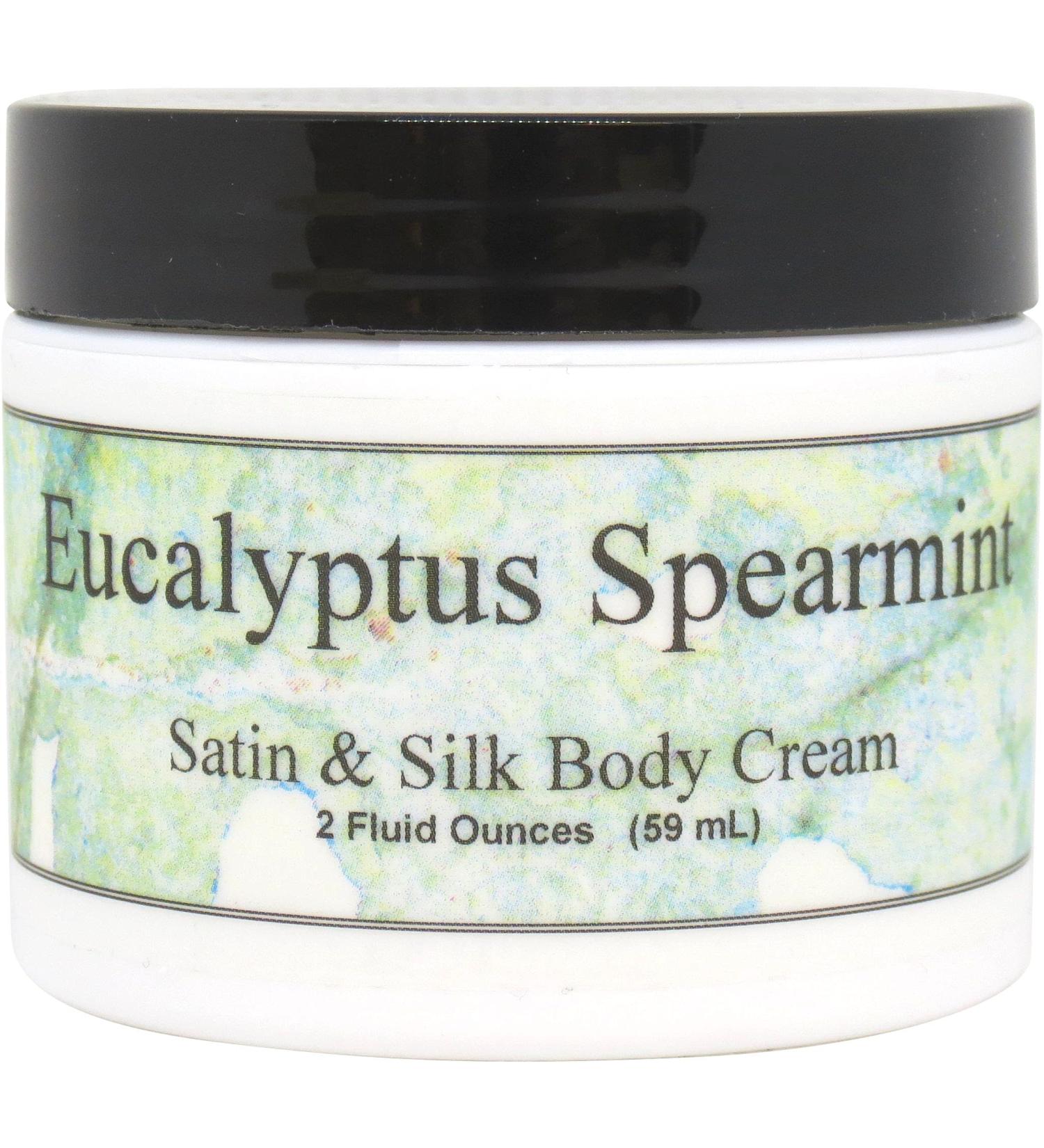 Eclectic Lady Eucalyptus Spearmint Body Cream - 2 oz Satin & Silk Lotion with Shea Butter & Aloe | Handcrafted in USA Phthalate-Free Perfect for Women - Buy Online on SooperMarket.com