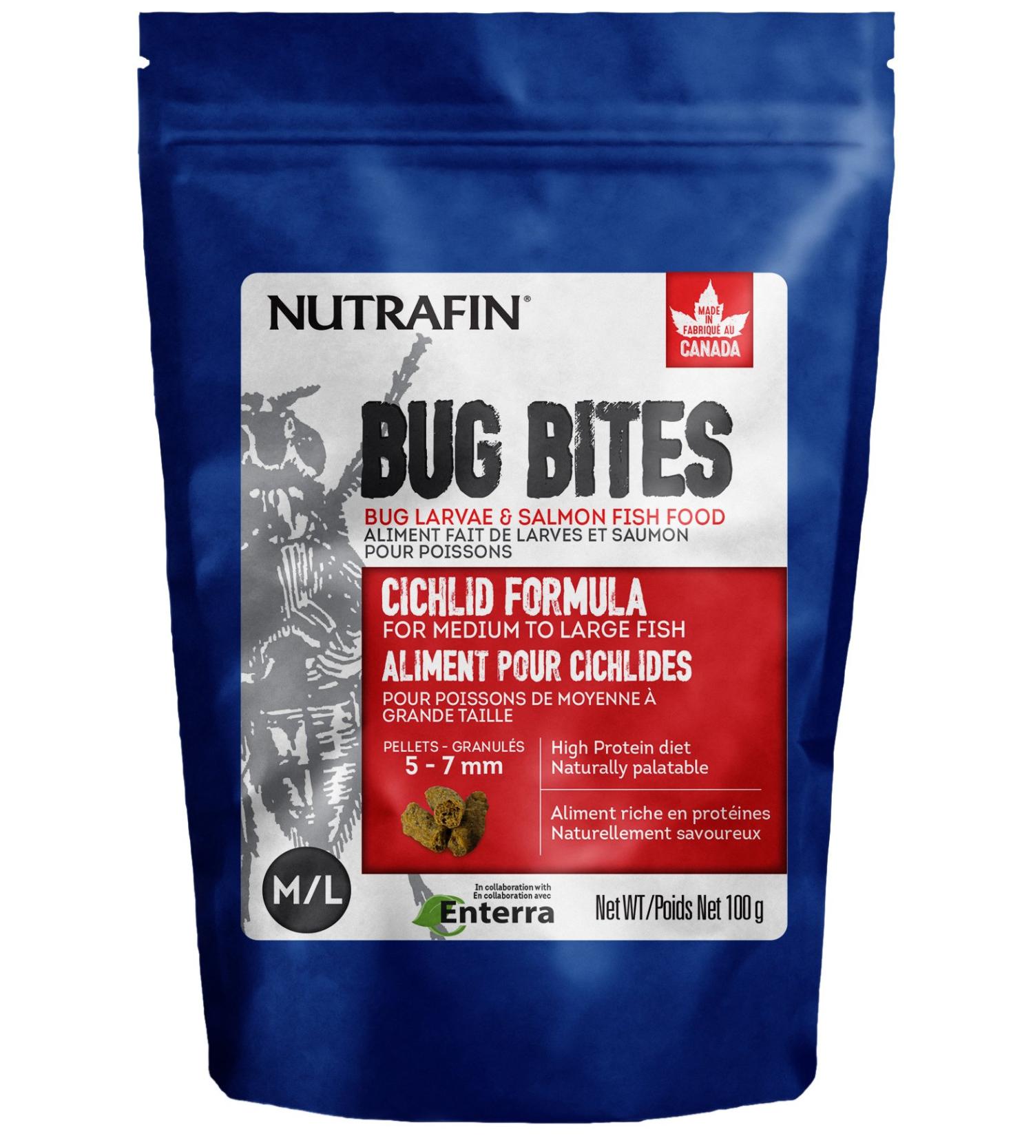 Nutrafin Bug Bites Cichlid Formula 5-7 mm pellets Cichlids - Buy Online on SooperMarket.com