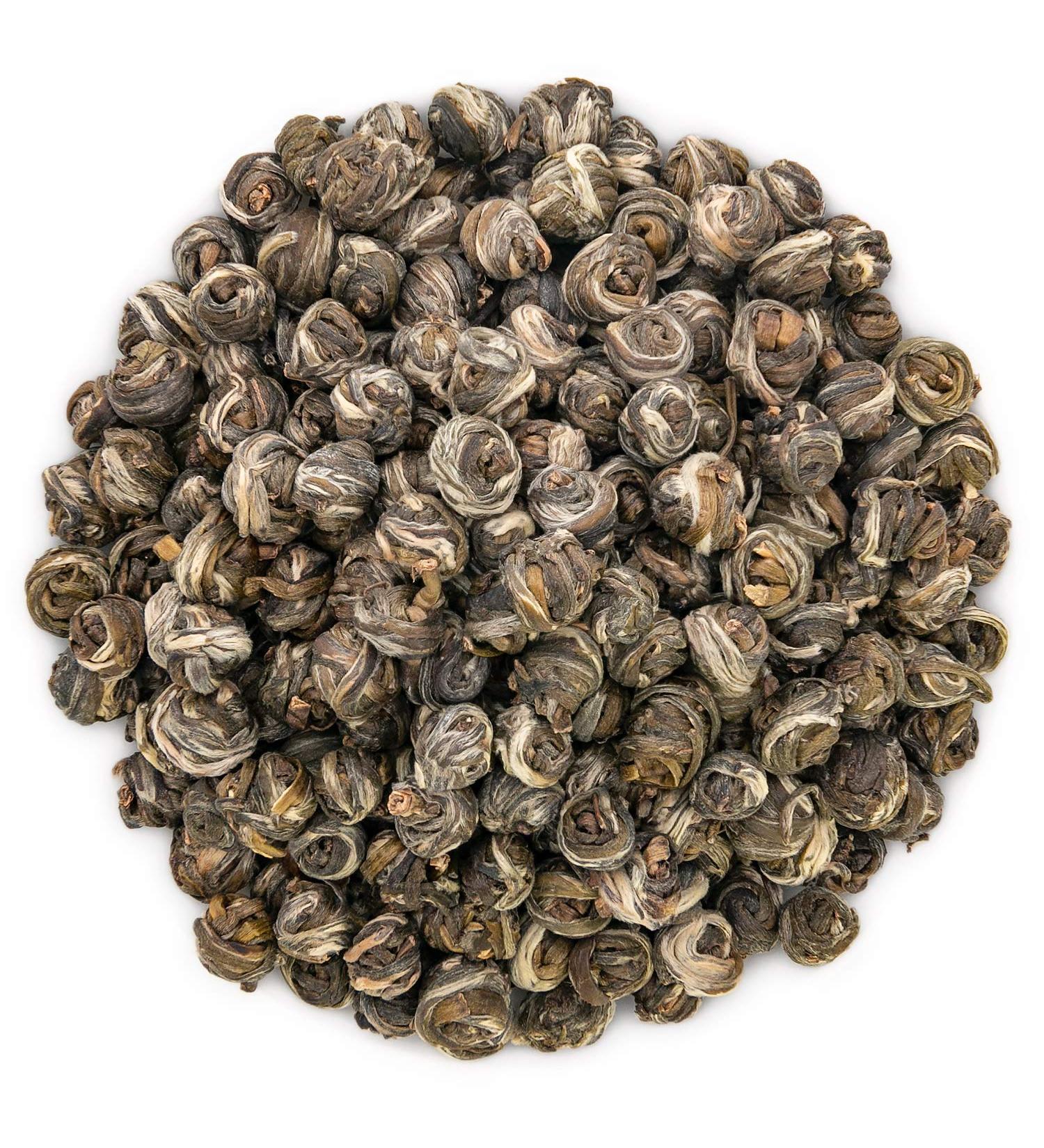 Oriarm Jasmine Pearls Tea Loose Leaf 1000g (Pack of 2) - Chinese Dragon Pearls Jasmine Green Tea Leaves - 1st Grade - Brew Hot or Iced Tea Jasmine Pearls Tea 1000g - Buy Online on SooperMarket.com