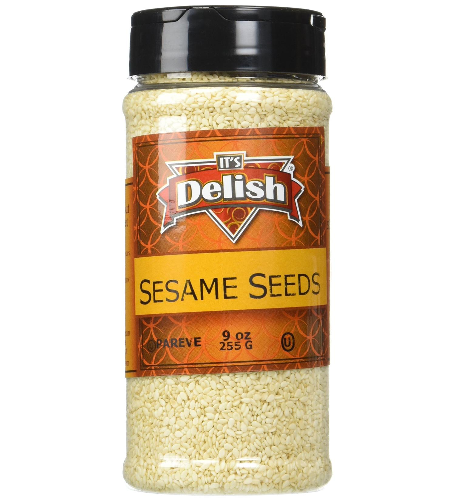 Organic White Hulled Sesame Seeds 9 oz by Its Delish - Nutty Flavor | 1 Pack - Buy Online on SooperMarket.com