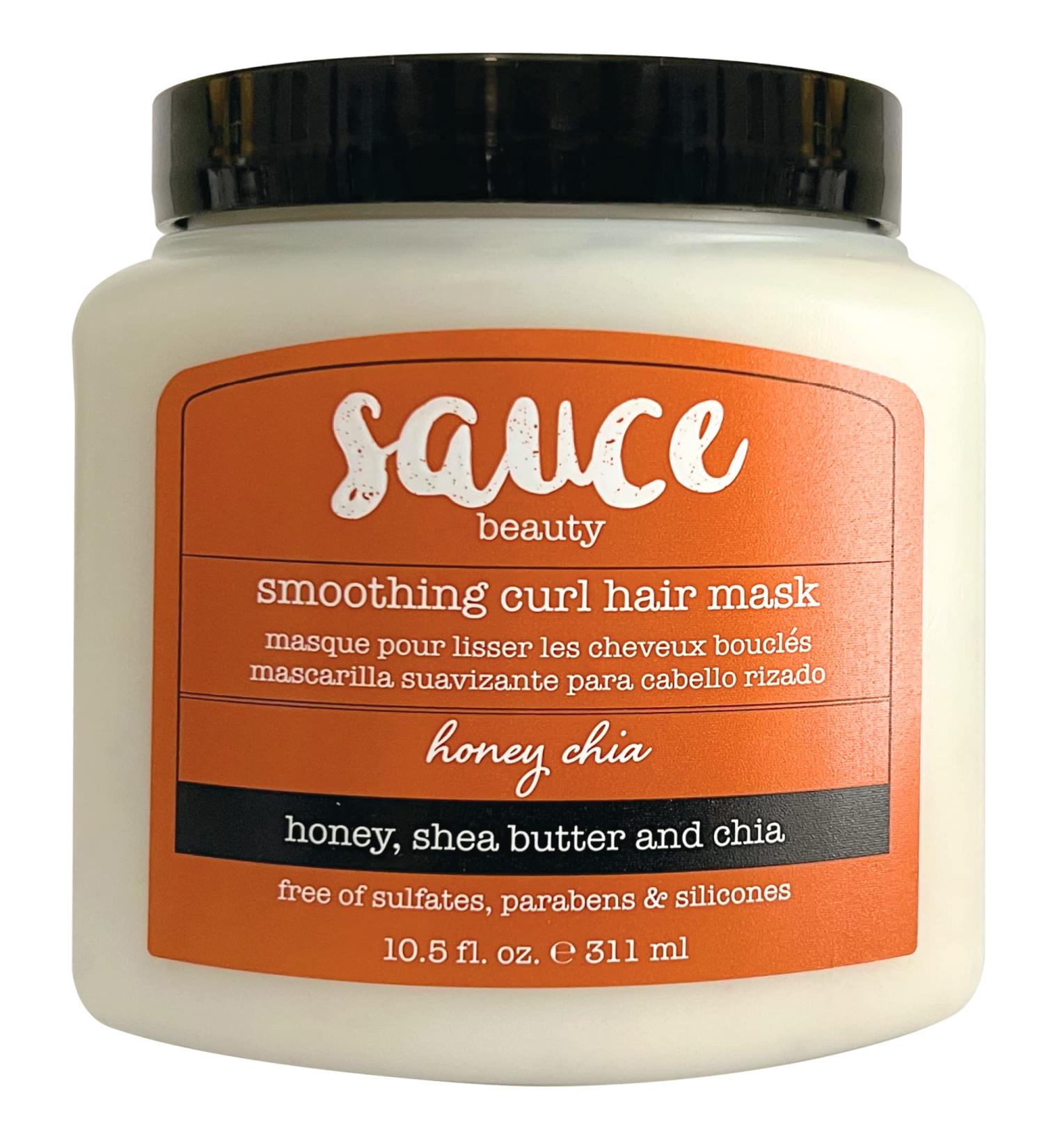 Sauce Beauty Honey Chia Smoothing Curl Mask - 10.5 Fl Oz - Hydrating Mask for Curly Hair - Tames Frizz & Hydrates Natural Curls - Buy Online on SooperMarket.com