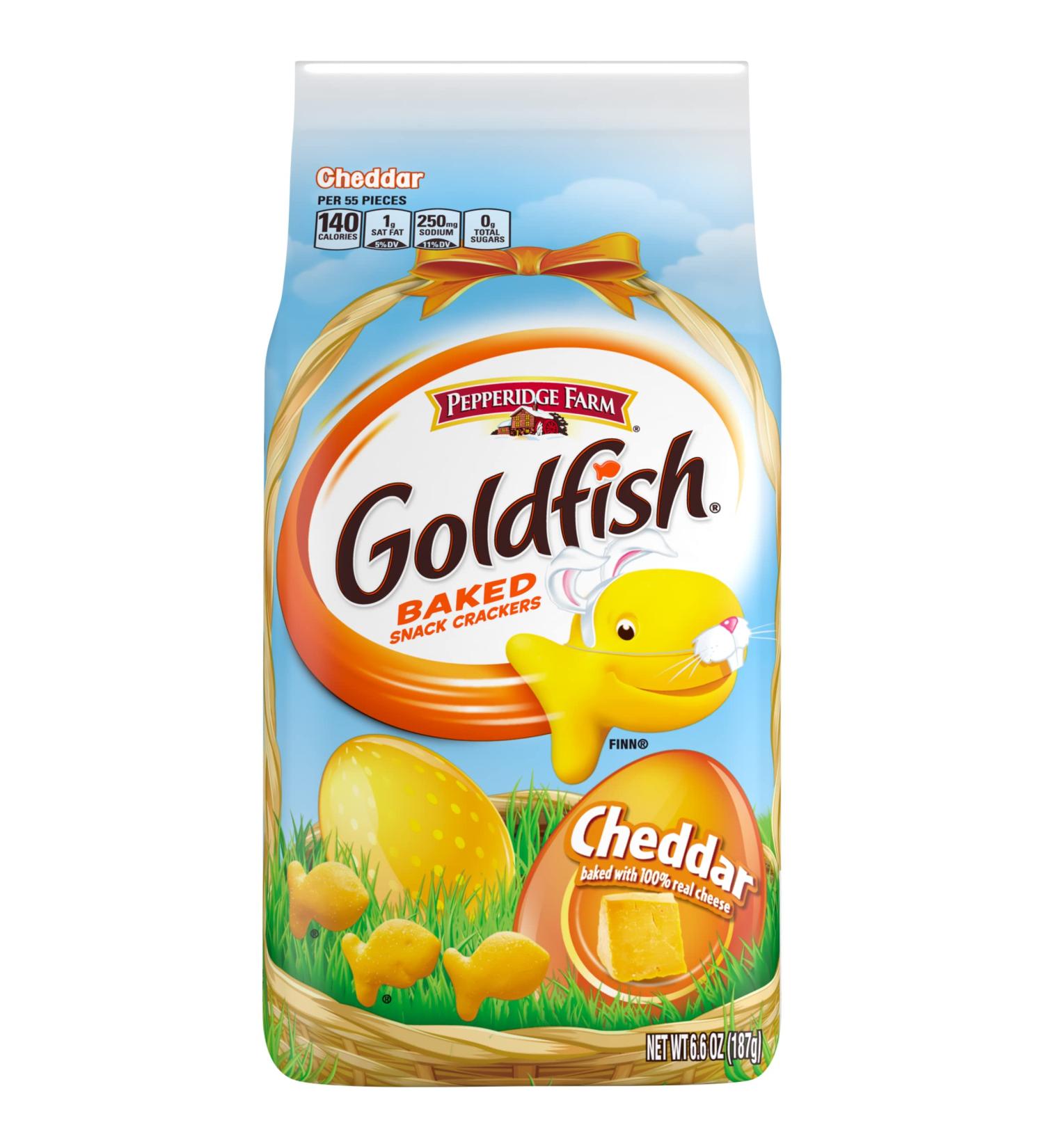 Pepperidge Farm Goldfish Cheddar Crackers 6.6 oz. Bag - Delicious Snack for all Ages - Buy Online on SooperMarket.com