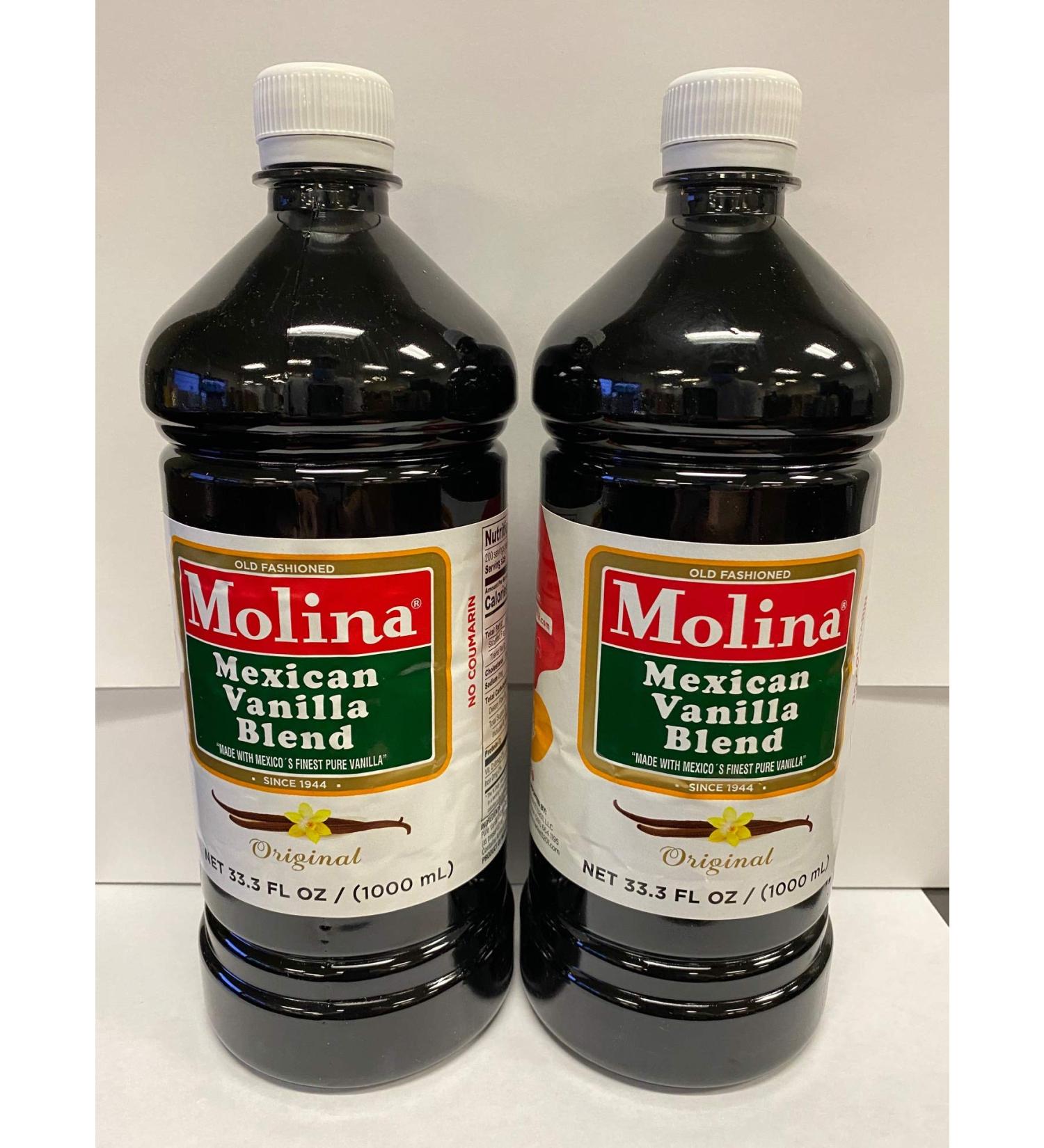 Molina Mexican Vanilla Blend By Molina Vainilla, 33.3 Oz / 1000 Ml (Vanillin Extract) by Molina Vanilla 33.3 fl oz (pack of 2)