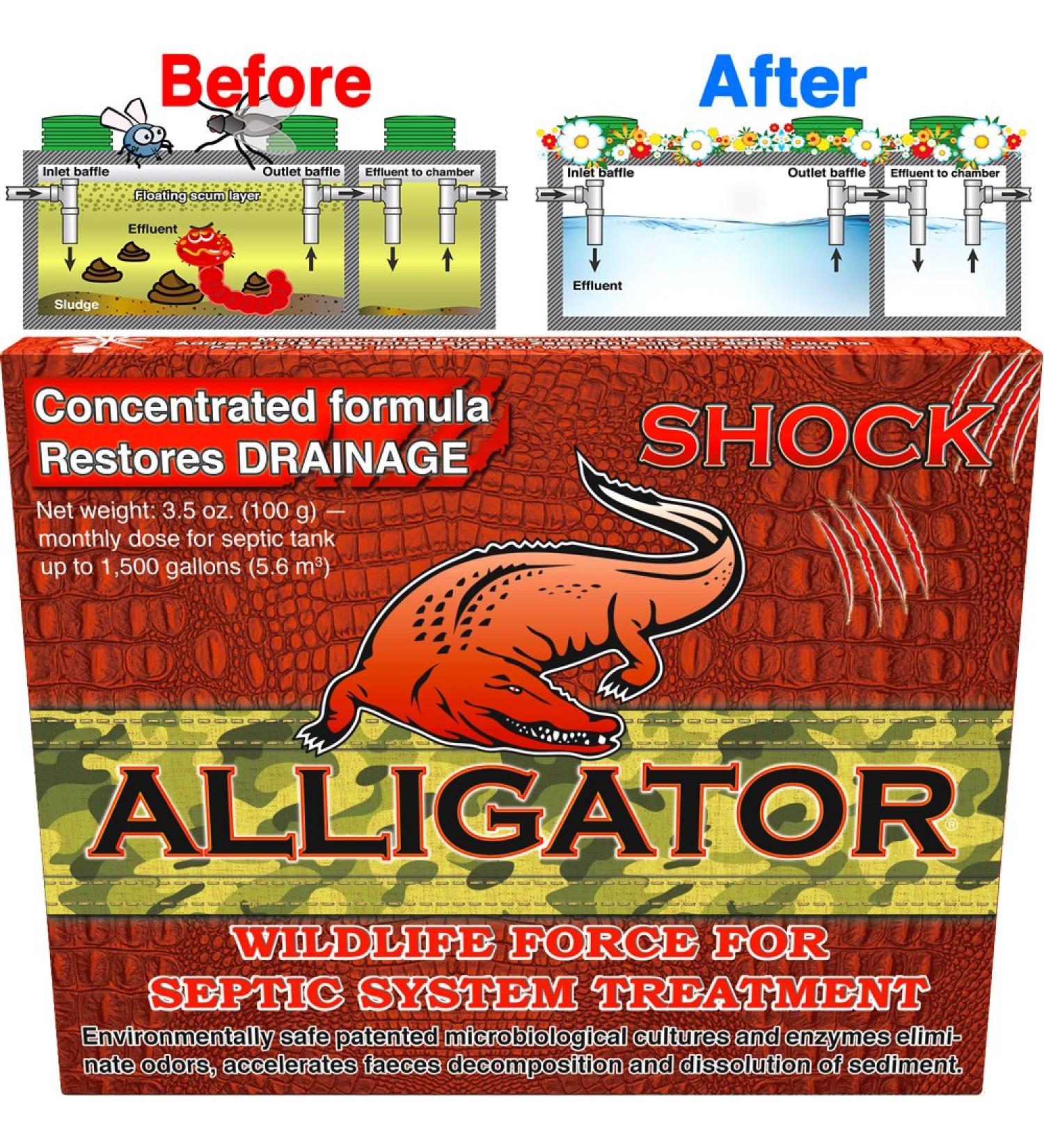 Septic Treatment  Tank Cleaner  Safe Enzyme and Bacteria for Best Septic Tank Treatment  Flush Toilet Closet with bio Active Organic Powder Monthly for Aerobic Odor and Sludge drainfield Control - Buy Online on SooperMarket.com