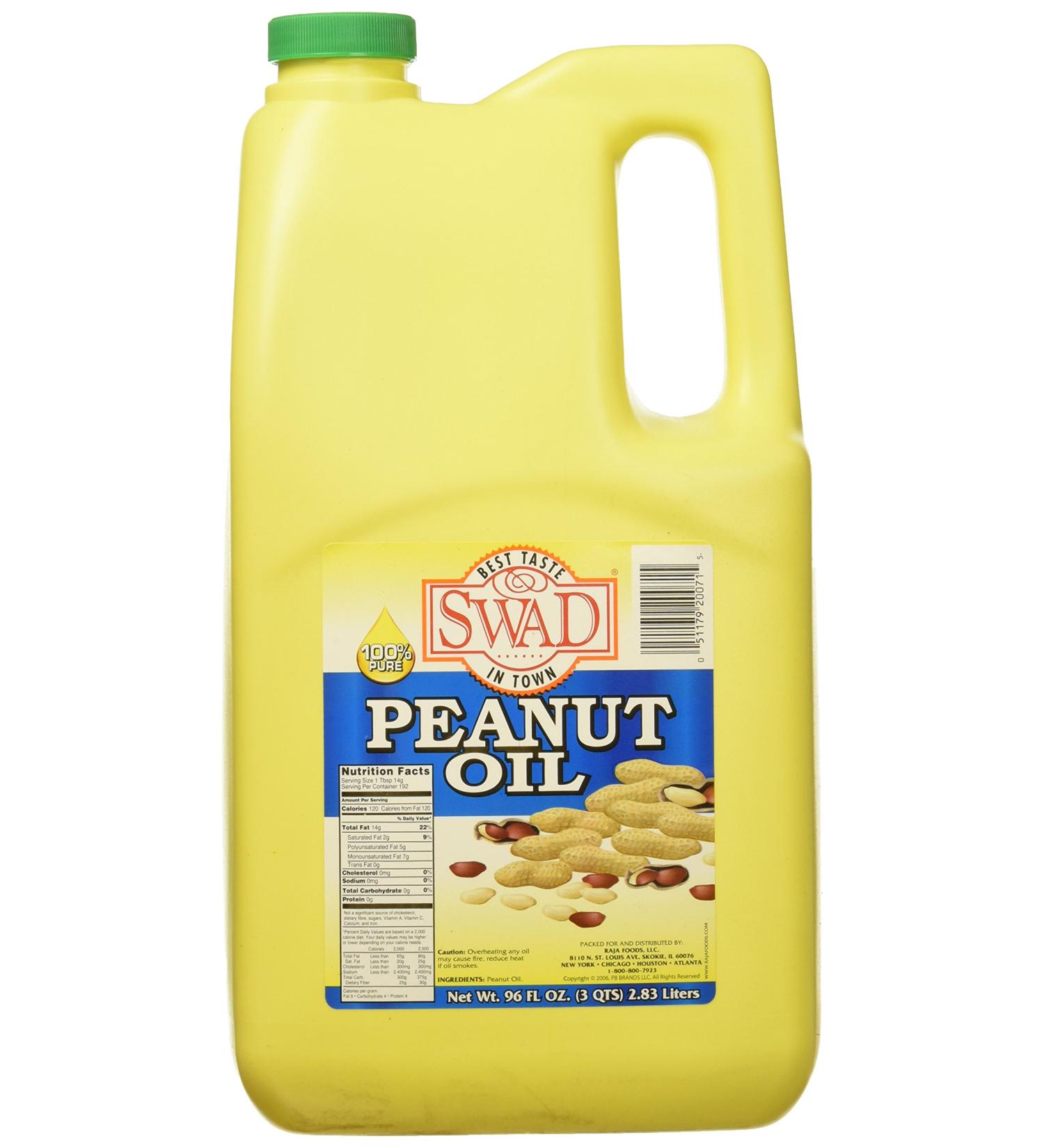 Great Bazaar Swad Peanut Oil 96oz - Premium Quality Cooking Oil - Buy Online on SooperMarket.com